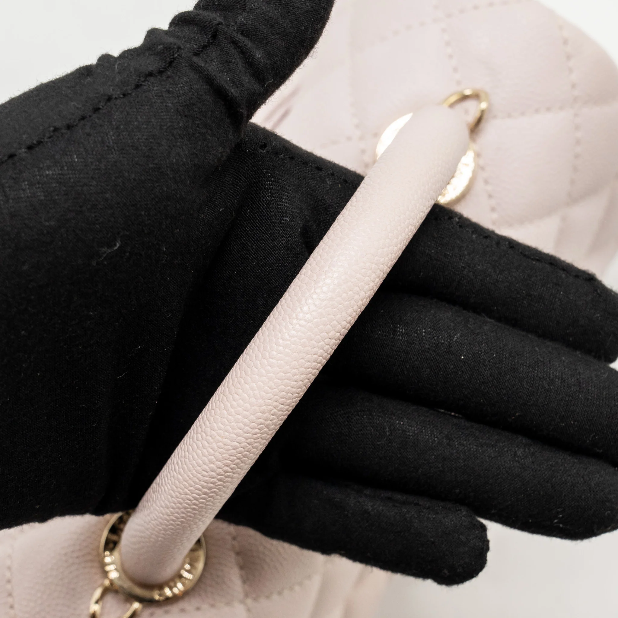 Chanel Small Coco Handle Caviar Lilac LGHW - Image 13
