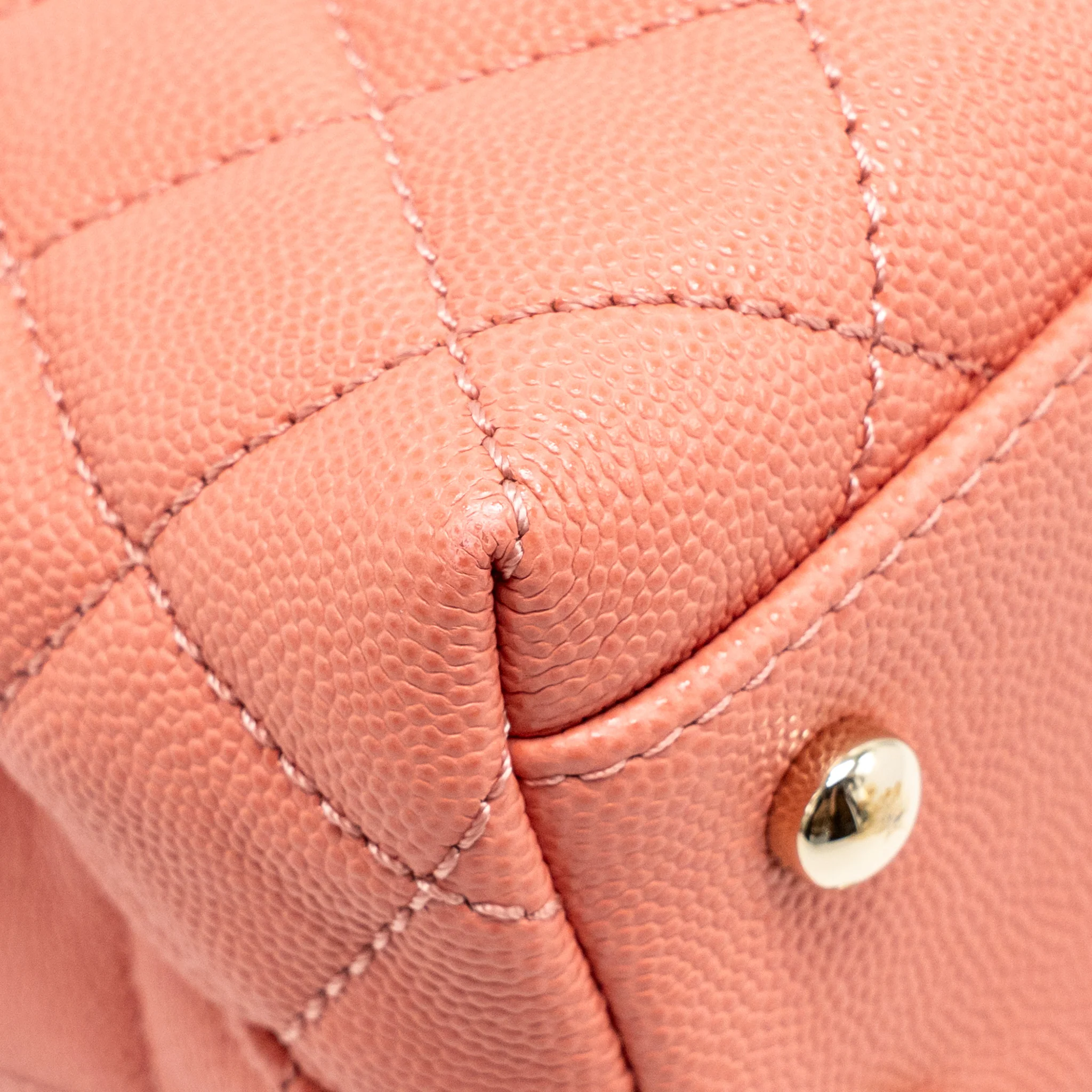 Chanel Small Coco handle Caviar pink LGHW (microchip) - Image 11