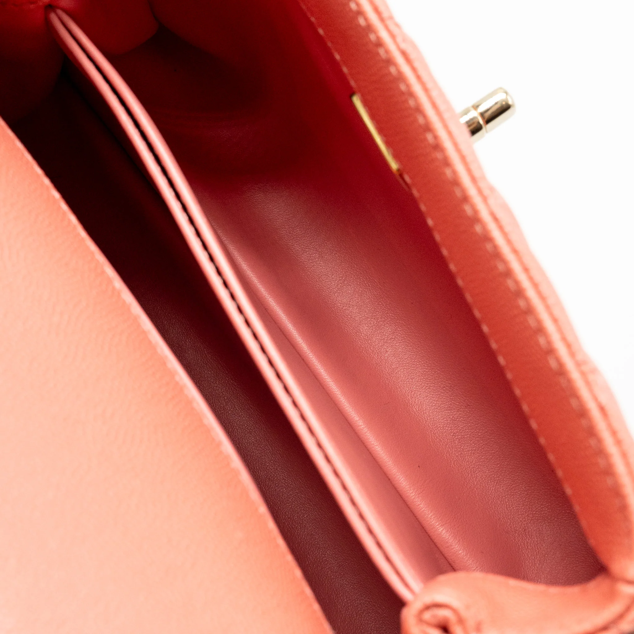 Chanel Small Coco handle Caviar pink LGHW (microchip) - Image 16