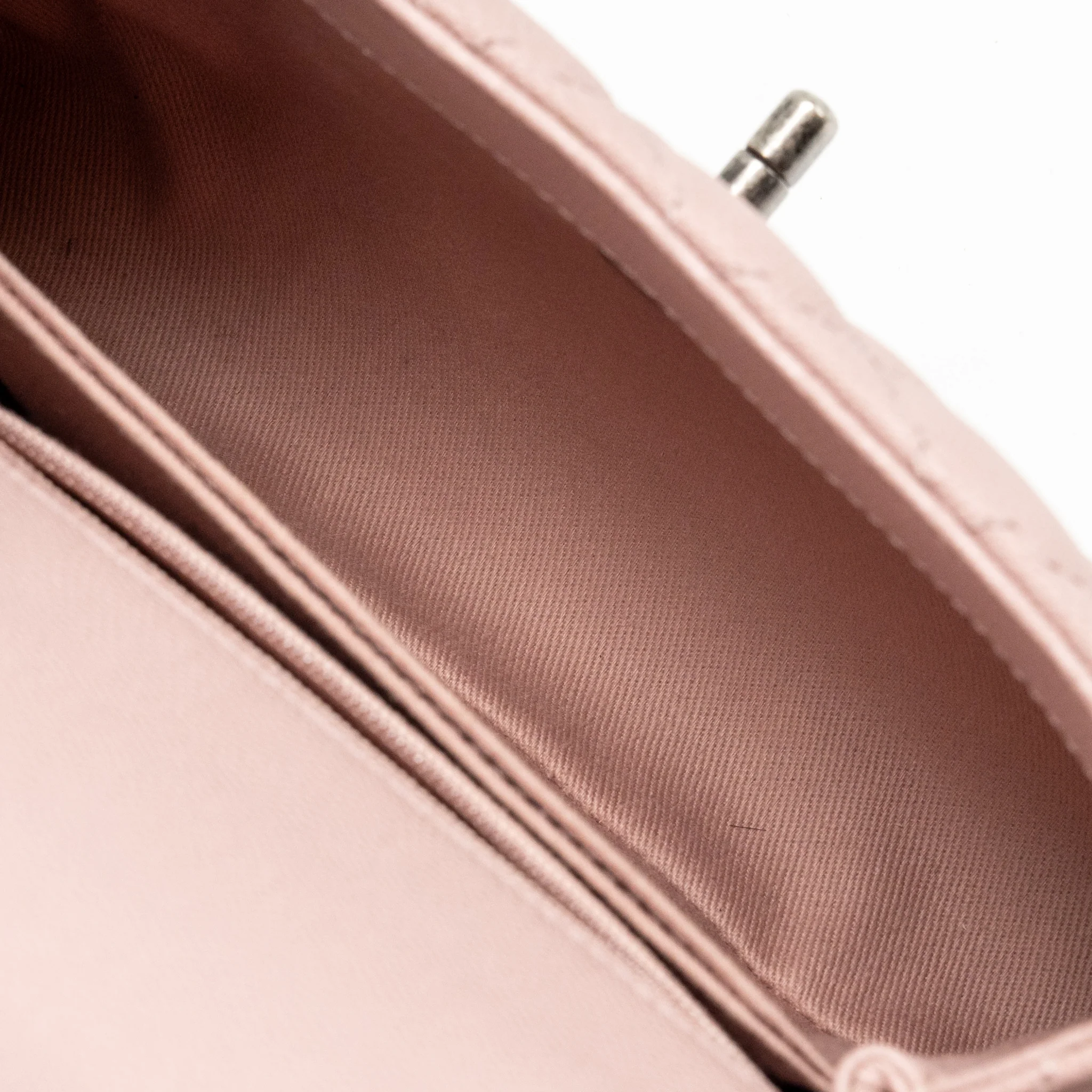 Chanel Small Coco Handle Caviar Pink Ruthenium SHW - Image 17