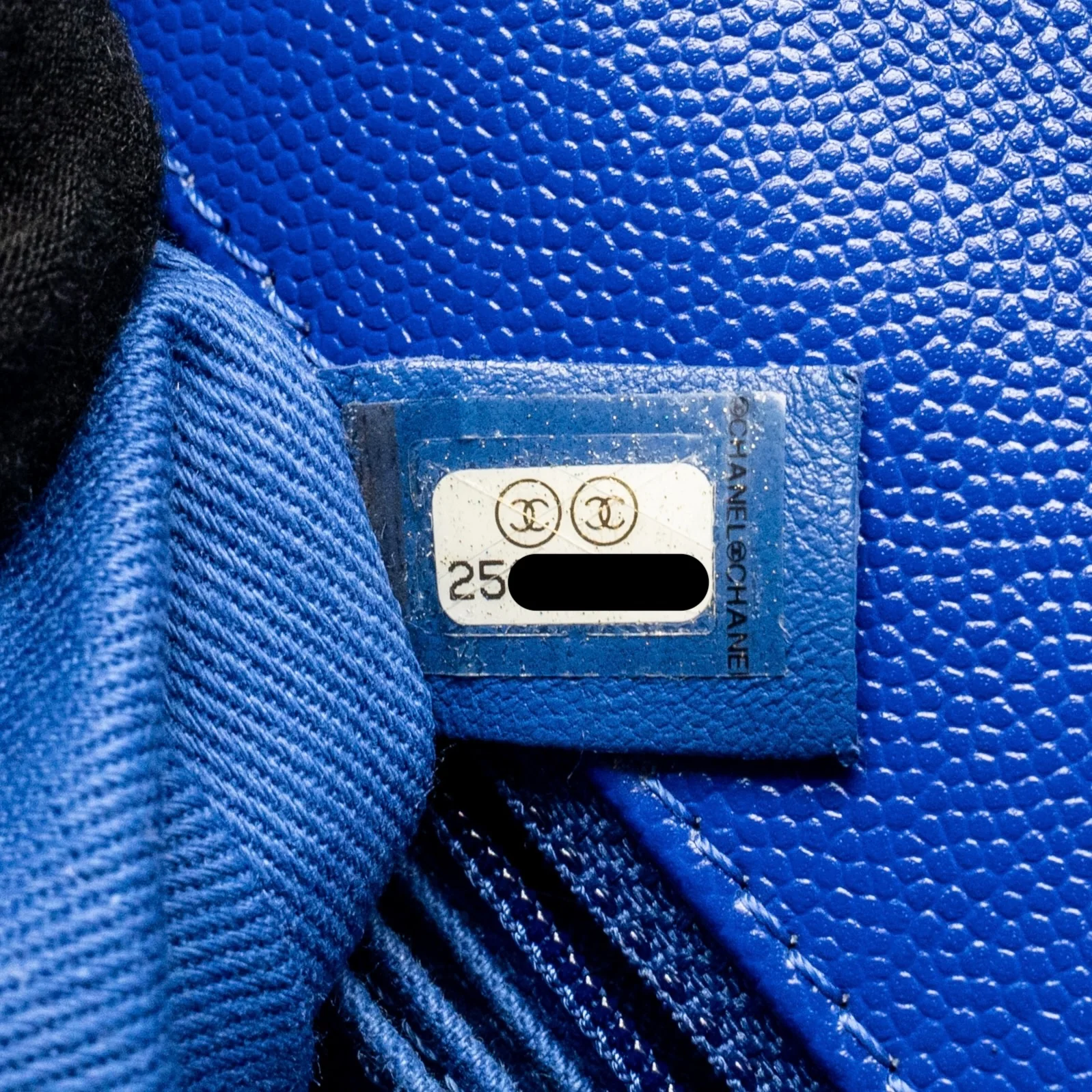 Chanel Small Coco Handle Chevron Caviar Blue GHW - Image 18