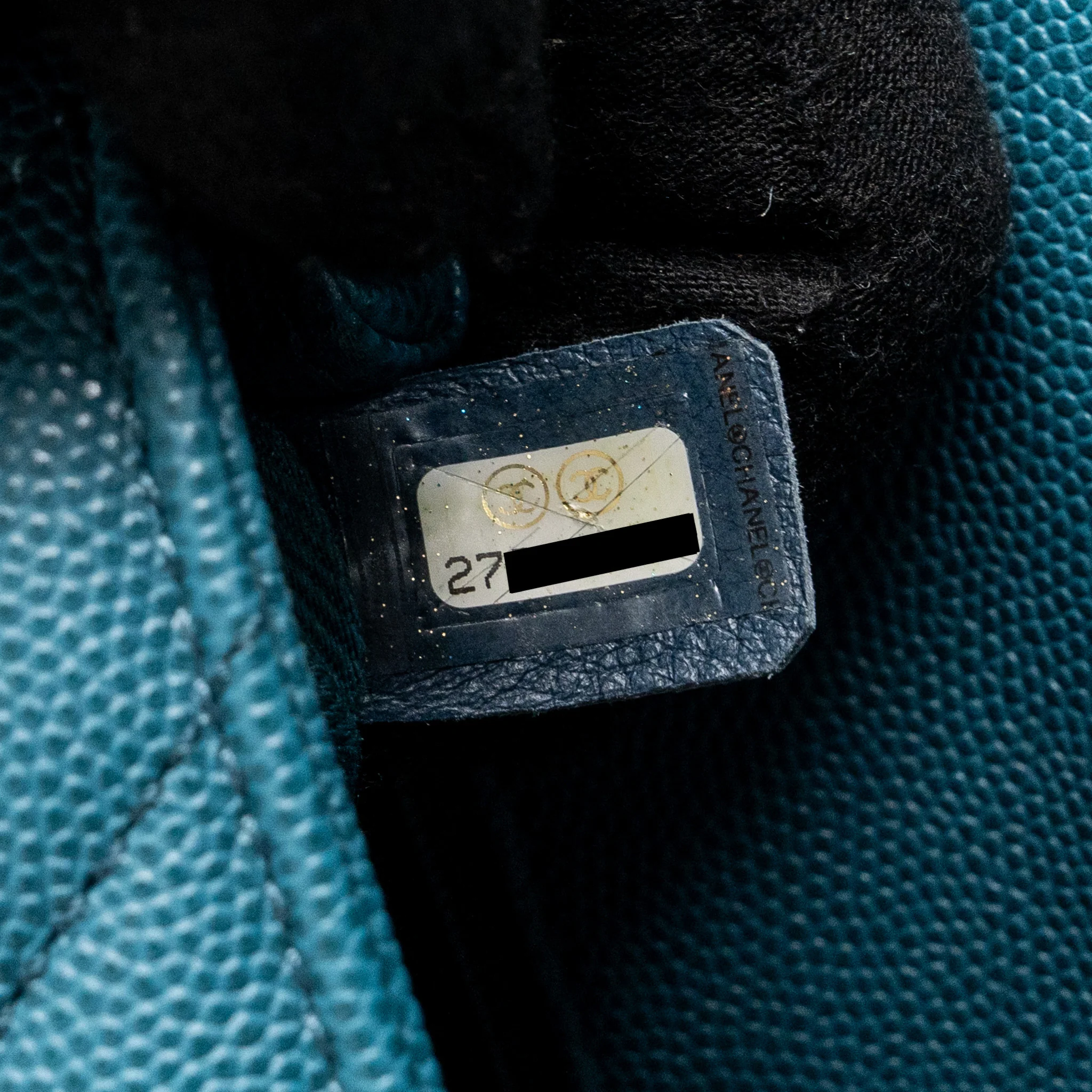 Chanel Small Coco Handle Chevron Caviar Green Brushed GHW - Image 17