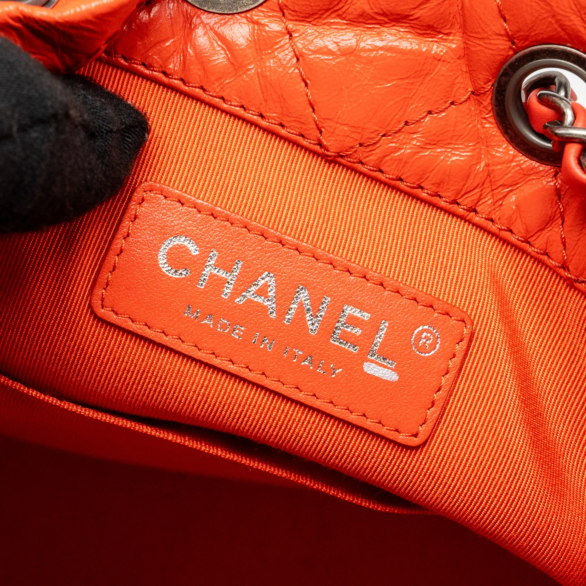 Chanel Small Gabrielle Backpack Aged Calfskin Red Multicolour Hardware - Image 12