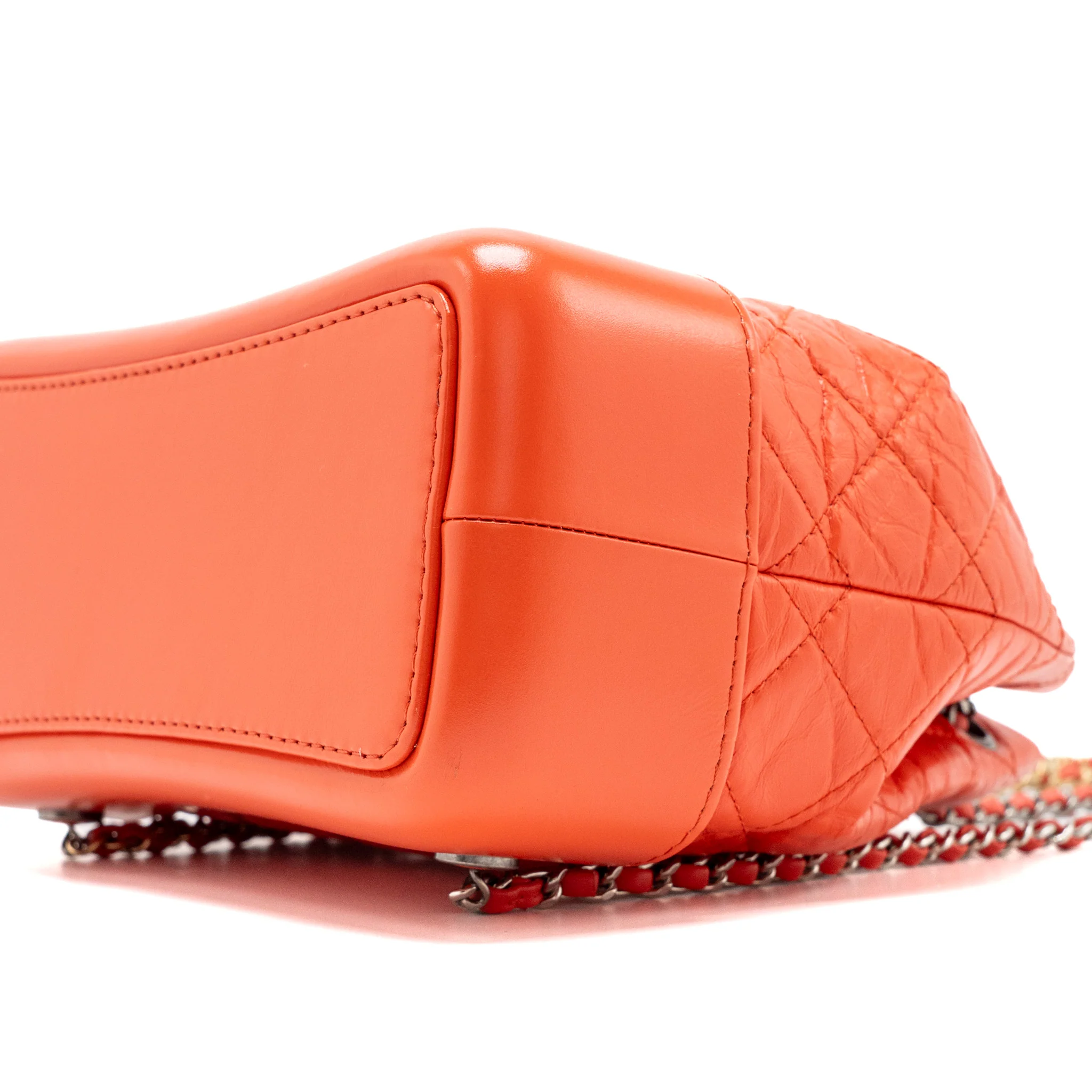Chanel Small Gabrielle Backpack Aged Calfskin Red Multicolour Hardware - Image 7