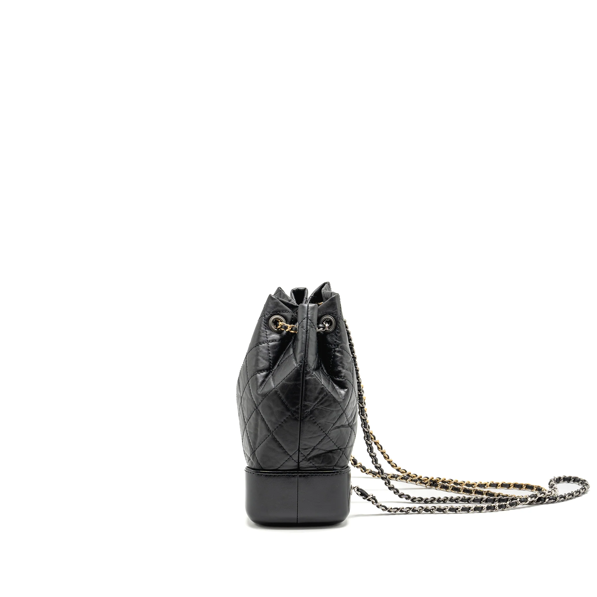 Chanel Small Gabrielle Backpack Calfskin BLACK Multicolour Hardware (Microchip) - Image 4