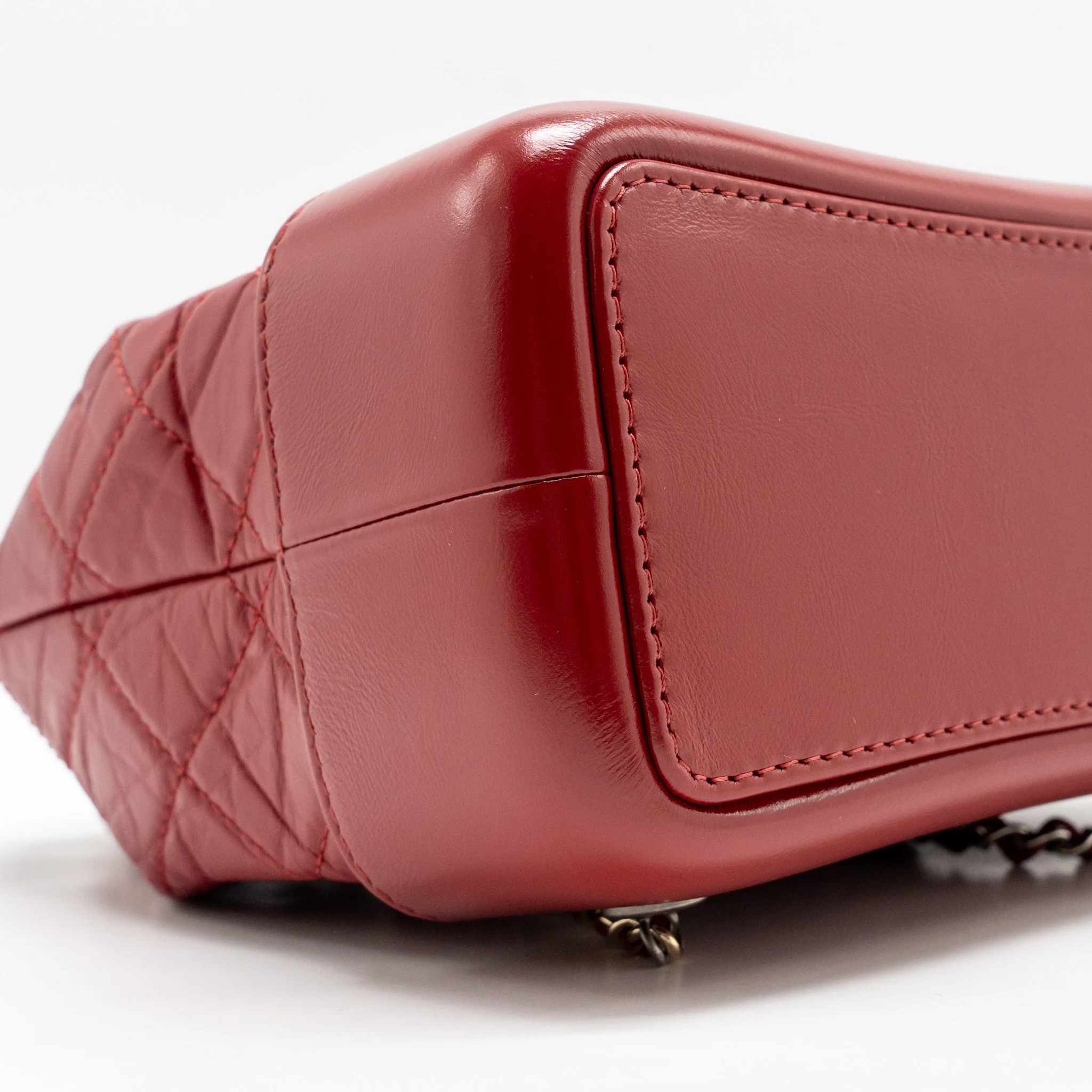 Chanel Small Gabrielle Backpack Calfskin Red Multicolour Hardware - Image 6