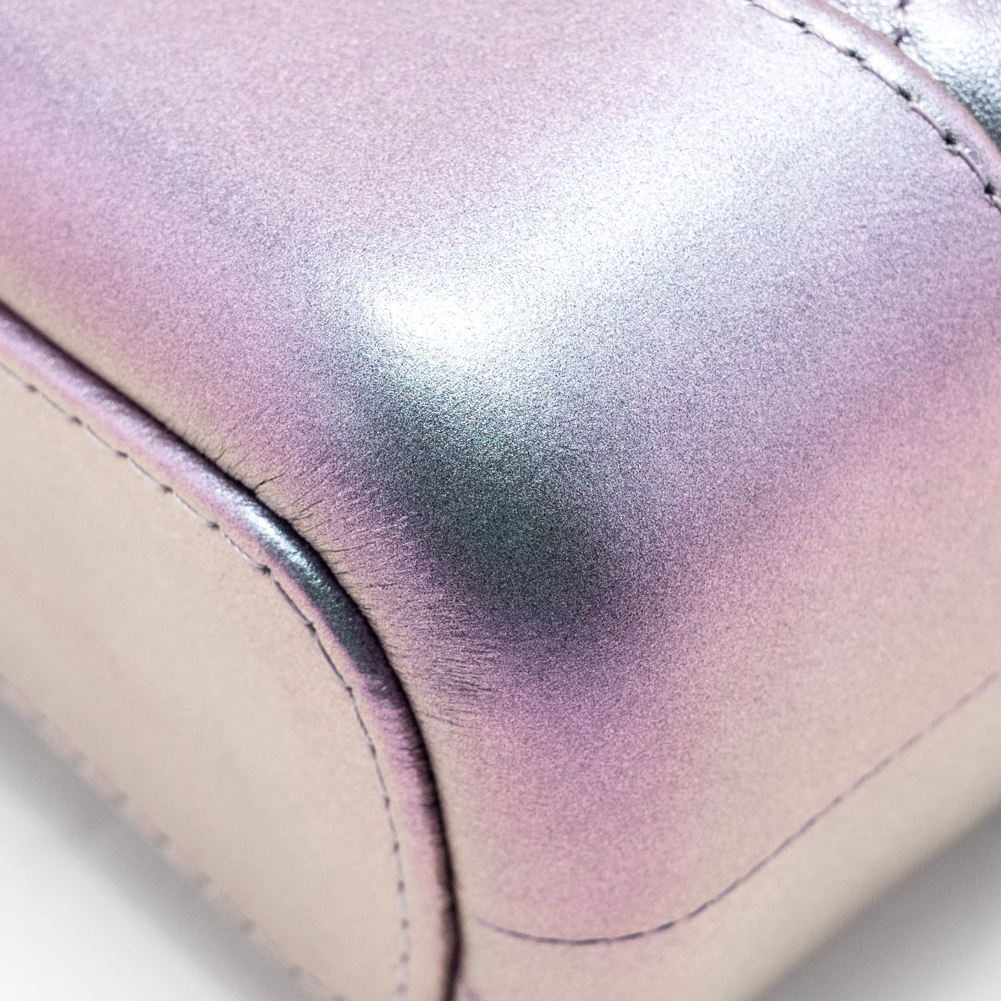 Chanel Small Gabrielle Hobo Bag Calfskin / Lambskin Iridescent Light Purple Multicolour Hardware - Image 11