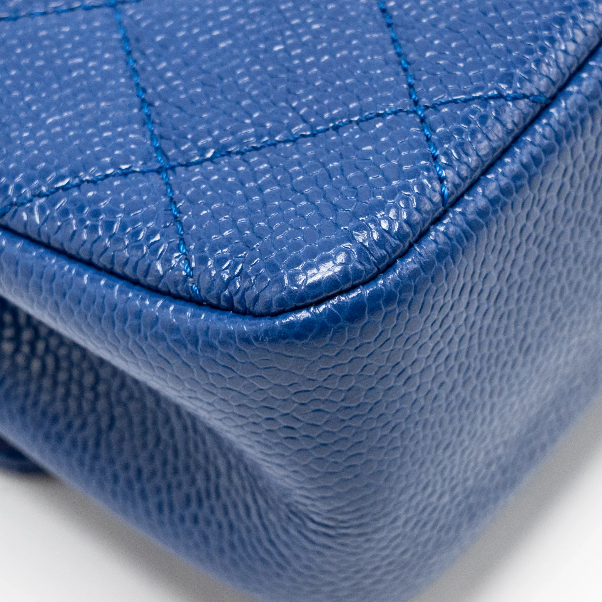 Chanel Incognito Mini Square Flap Bag Caviar Blue with blue hardware - Image 11