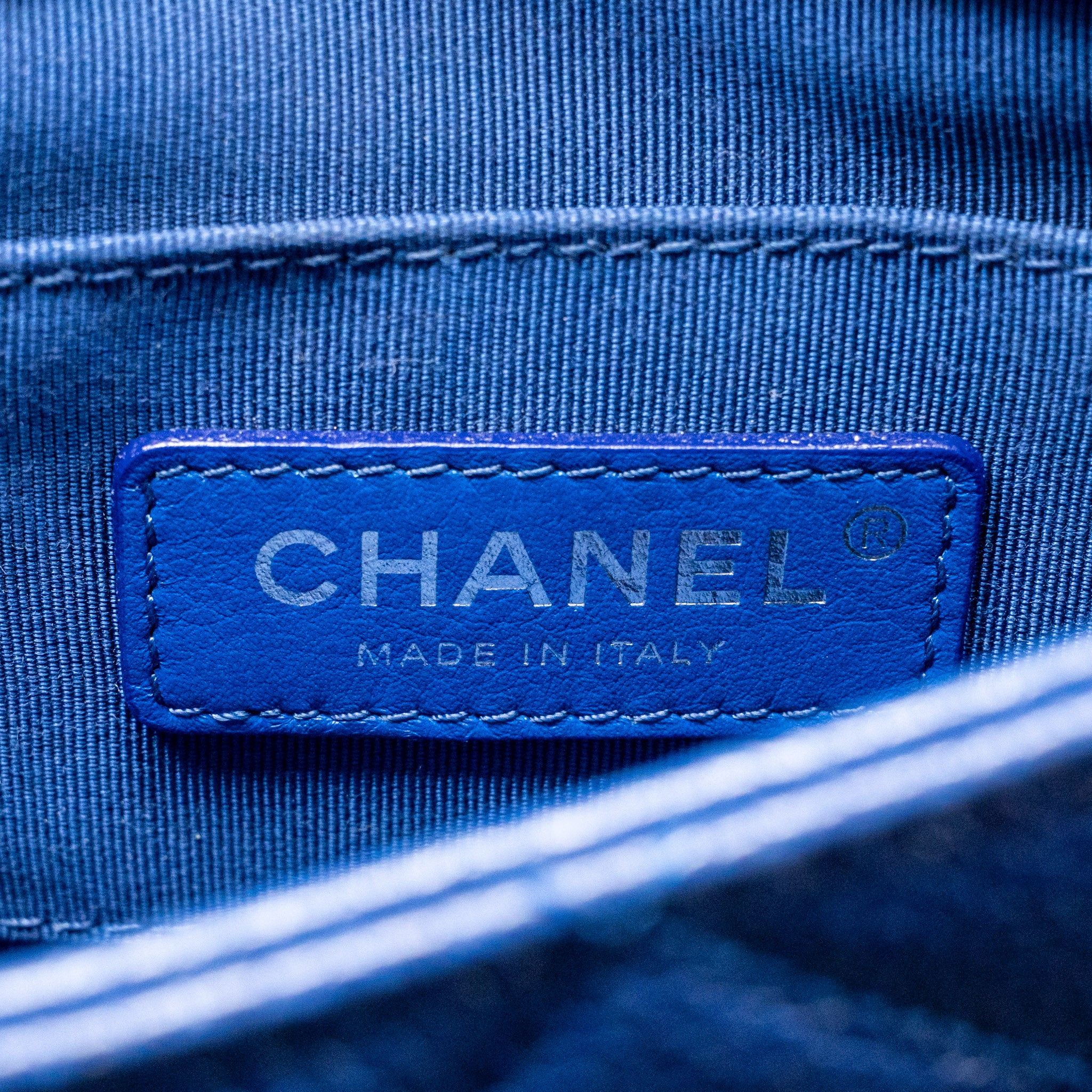 Chanel Incognito Mini Square Flap Bag Caviar Blue with blue hardware - Image 16