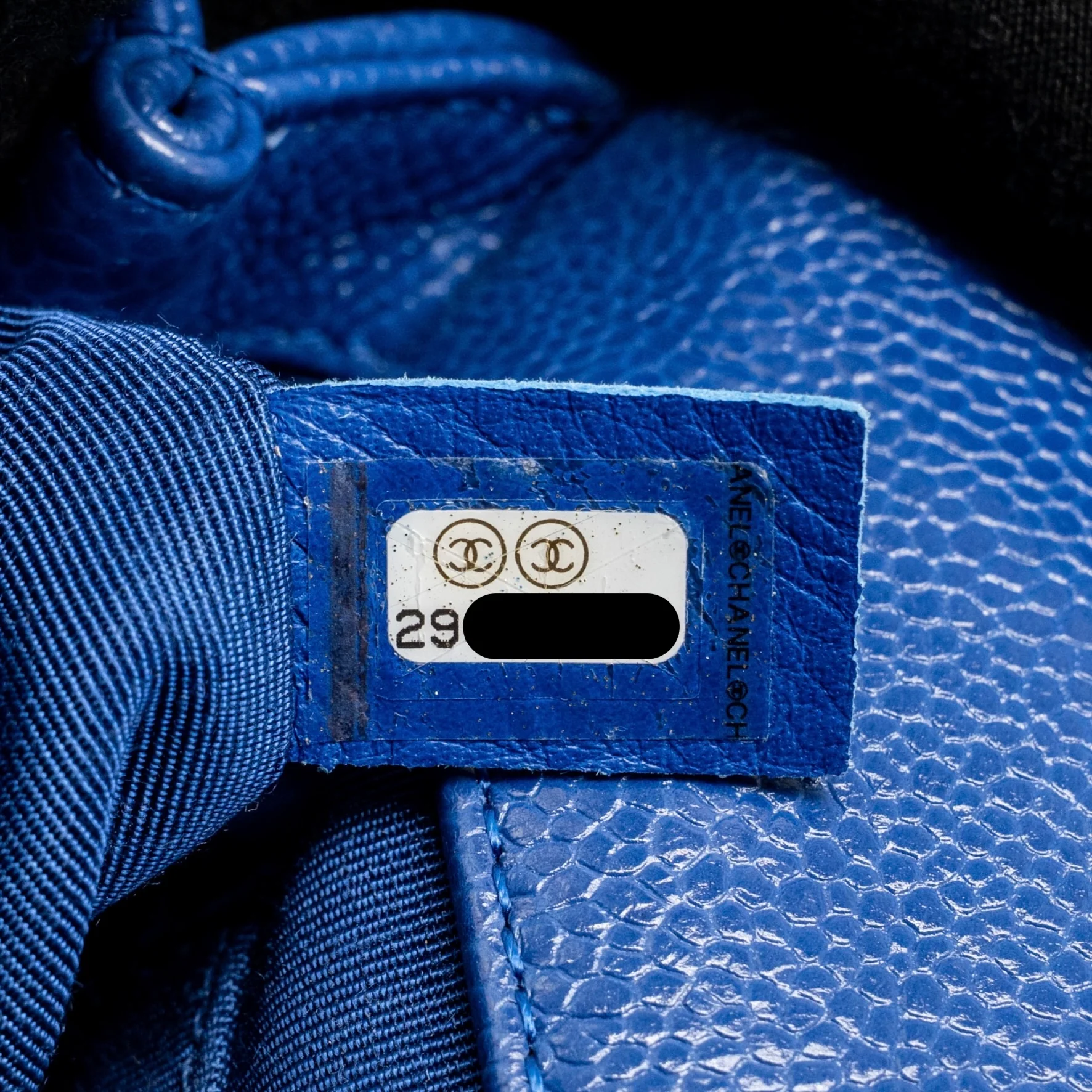 Chanel Incognito Mini Square Flap Bag Caviar Blue with blue hardware - Image 17