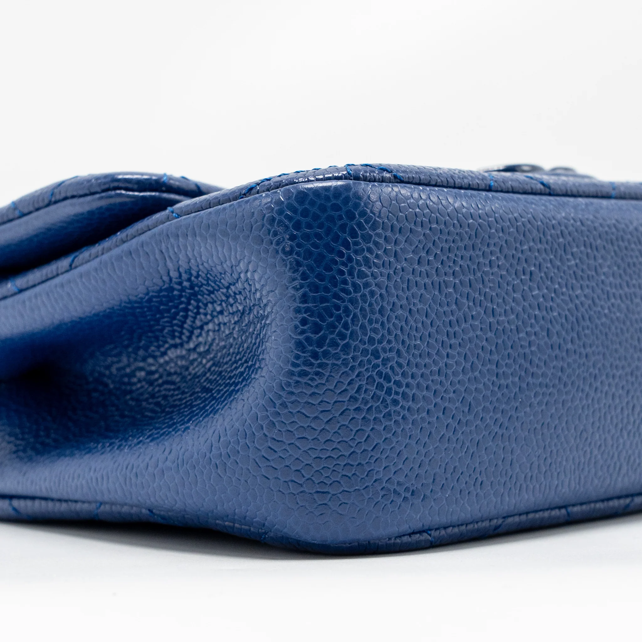 Chanel Incognito Mini Square Flap Bag Caviar Blue with blue hardware - Image 6