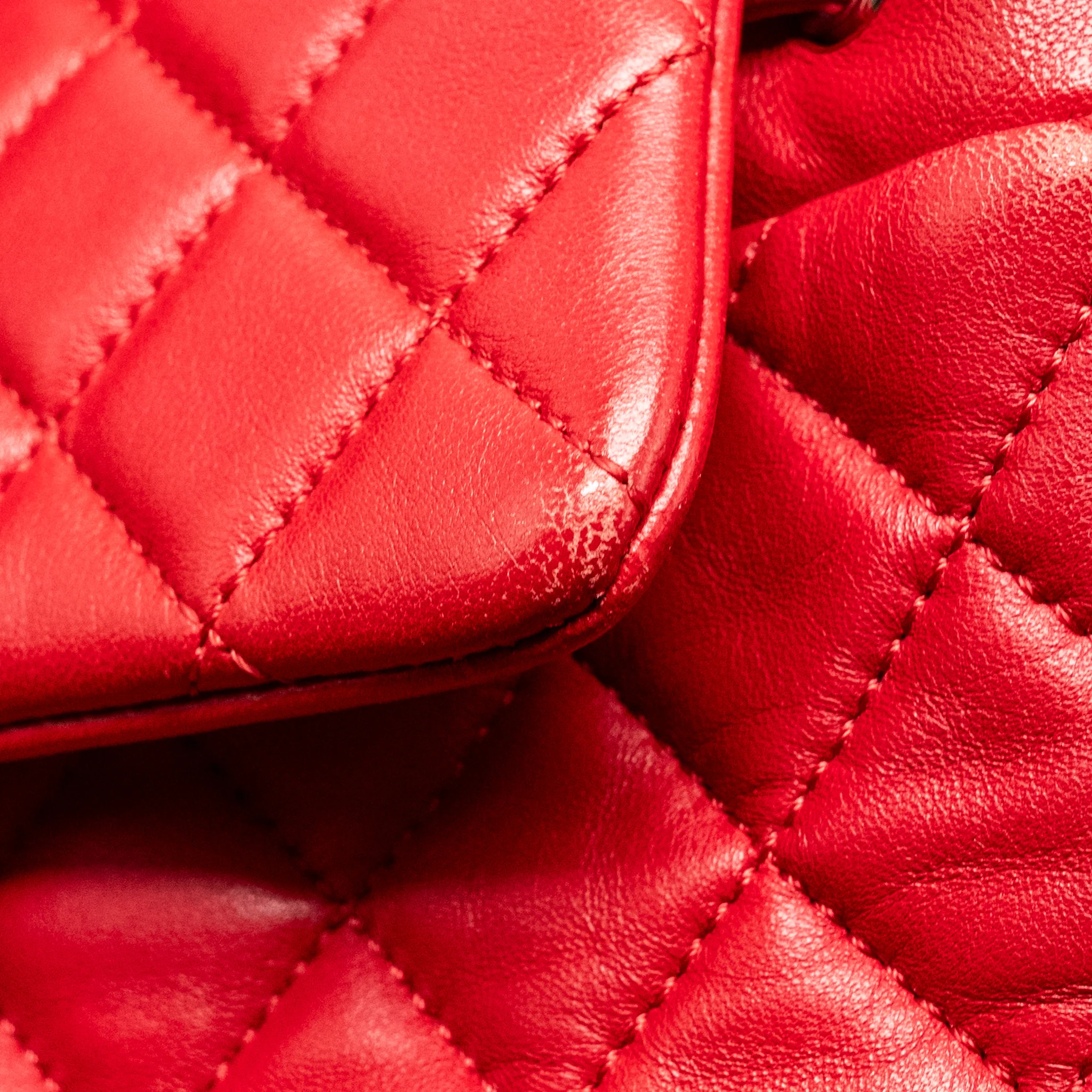 Chanel Small Urban Spirit Quilted Backpack Lambskin Red LGHW - Image 17