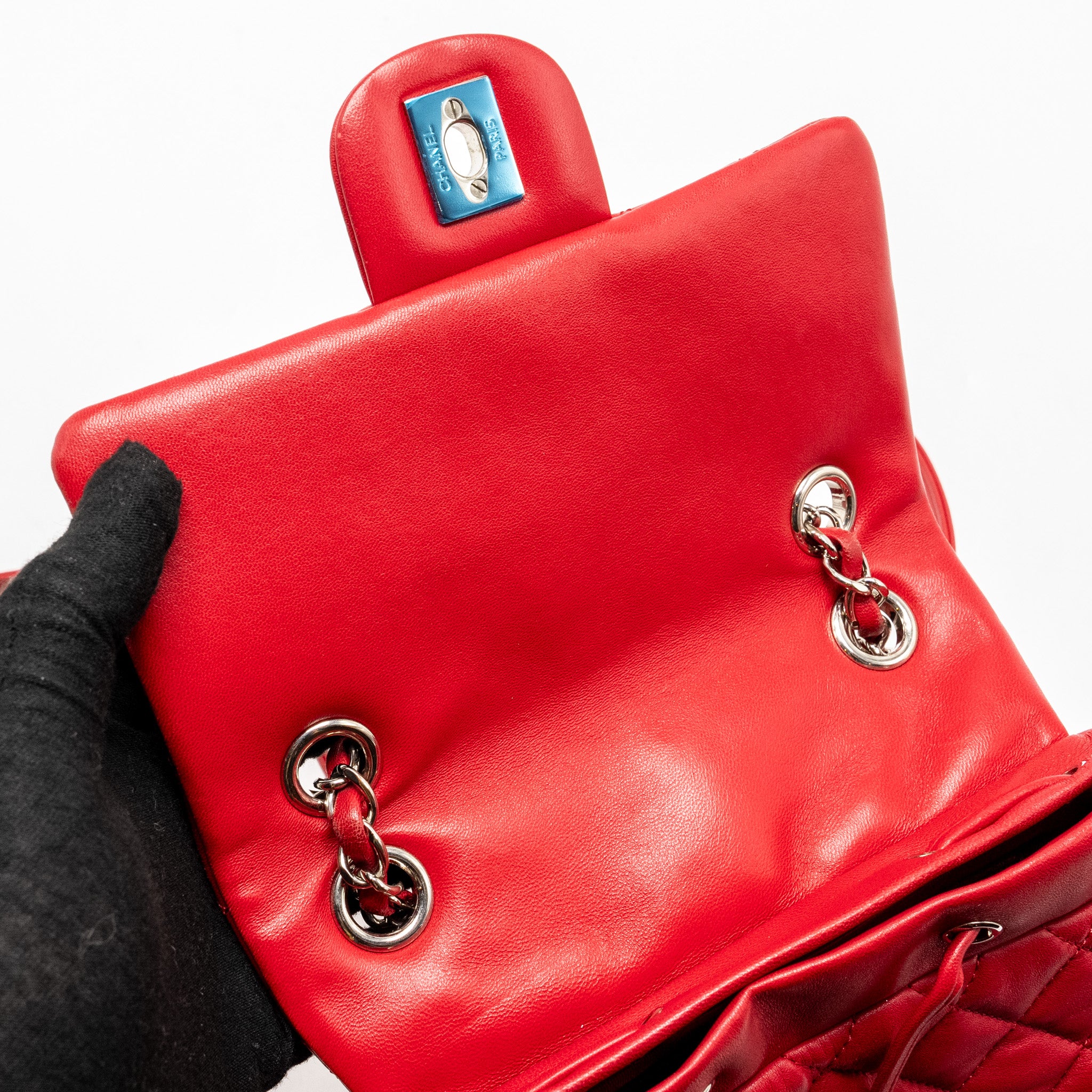 Chanel Small Urban Spirit Quilted Backpack Lambskin Red LGHW - Image 20