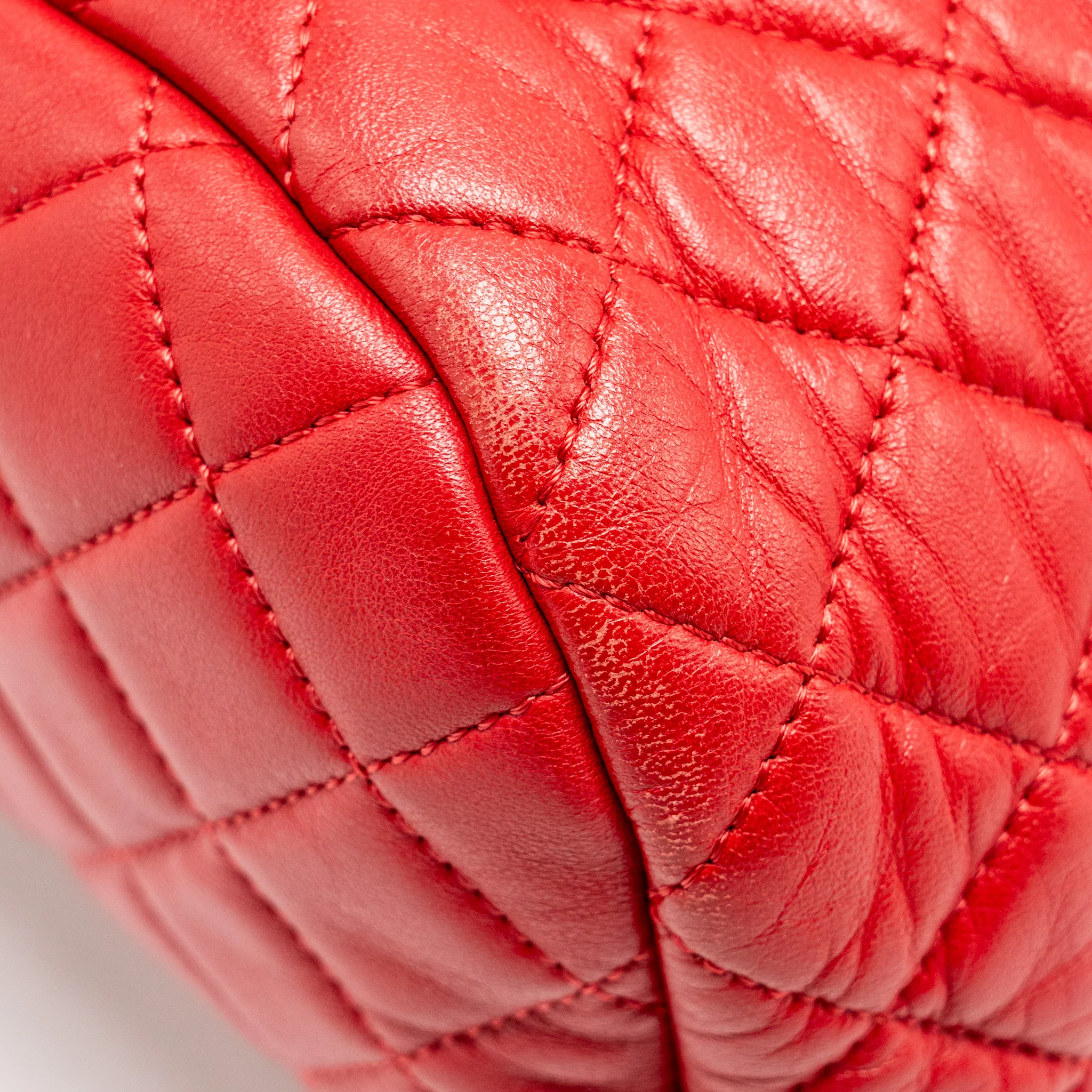 Chanel Small Urban Spirit Quilted Backpack Lambskin Red LGHW - Image 8