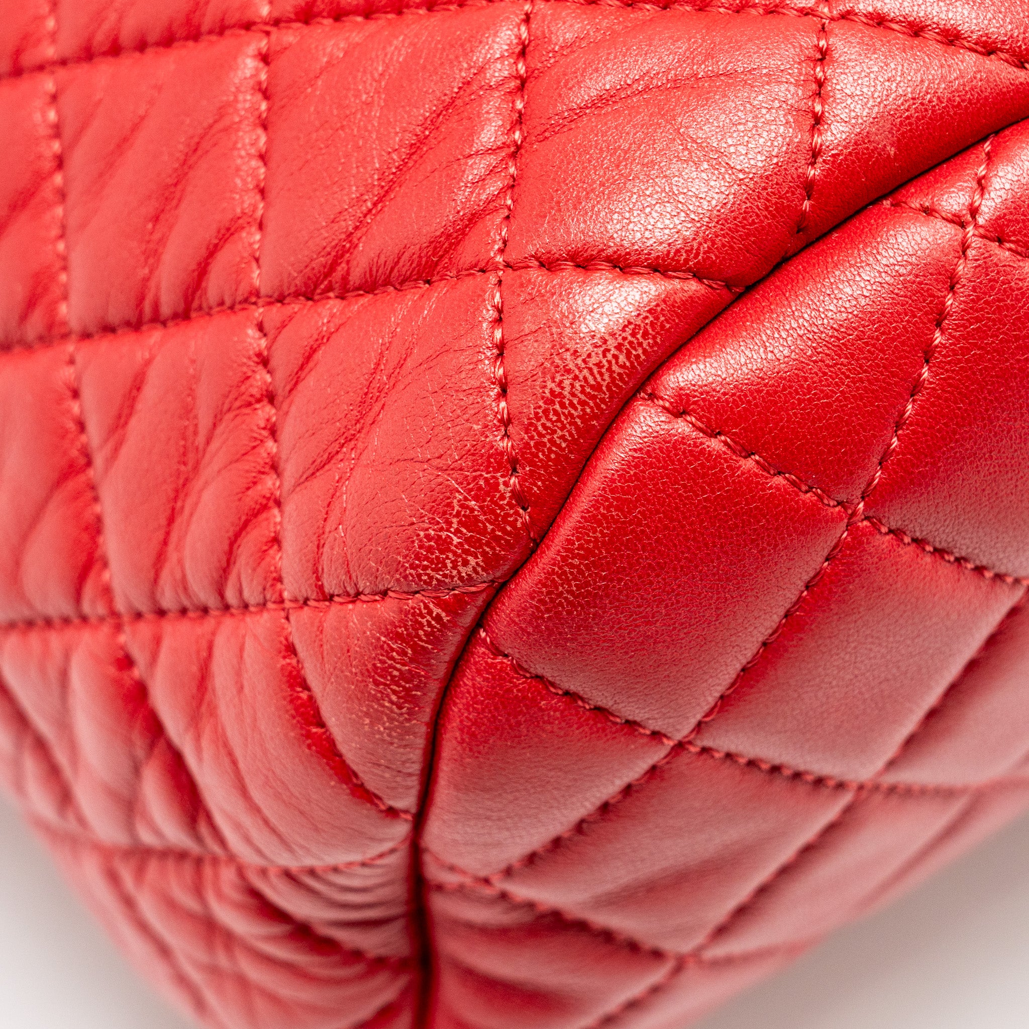 Chanel Small Urban Spirit Quilted Backpack Lambskin Red LGHW - Image 9