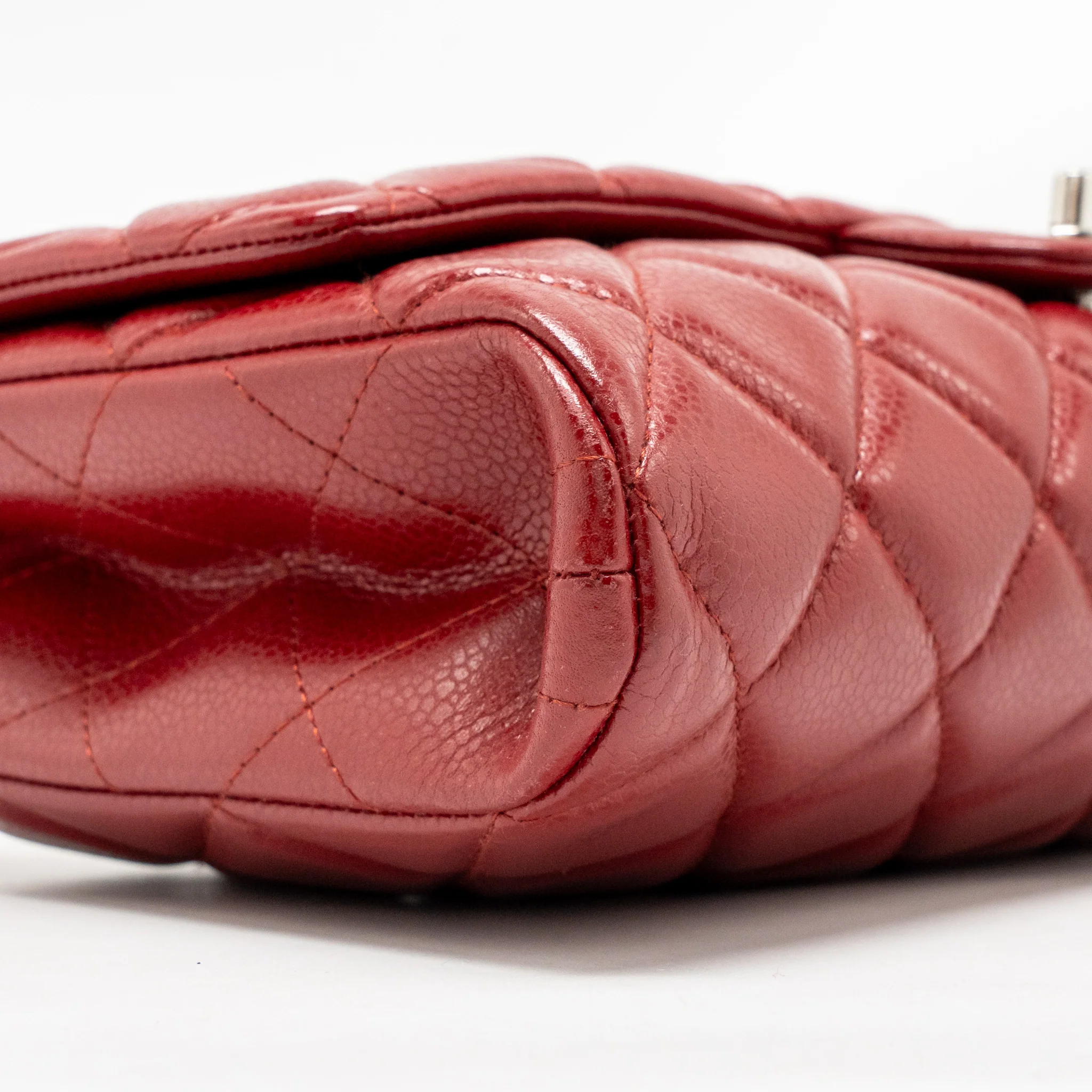 Chanel Timeless Flap Clutch Chain Bag Caviar Red SHW - Image 7