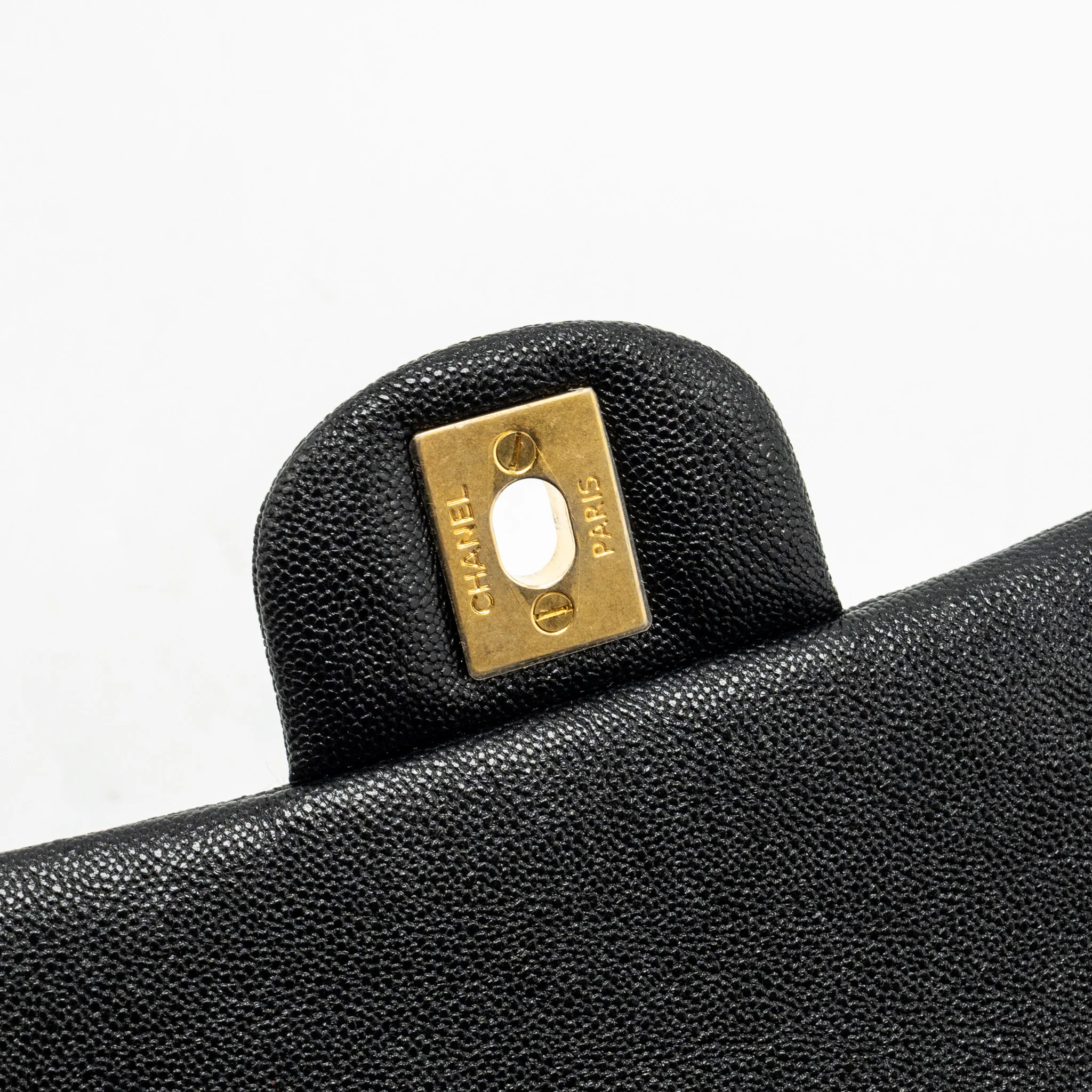 Chanel Top Handle Mini Rectangular Flap Bag Caviar Black GHW - Image 10