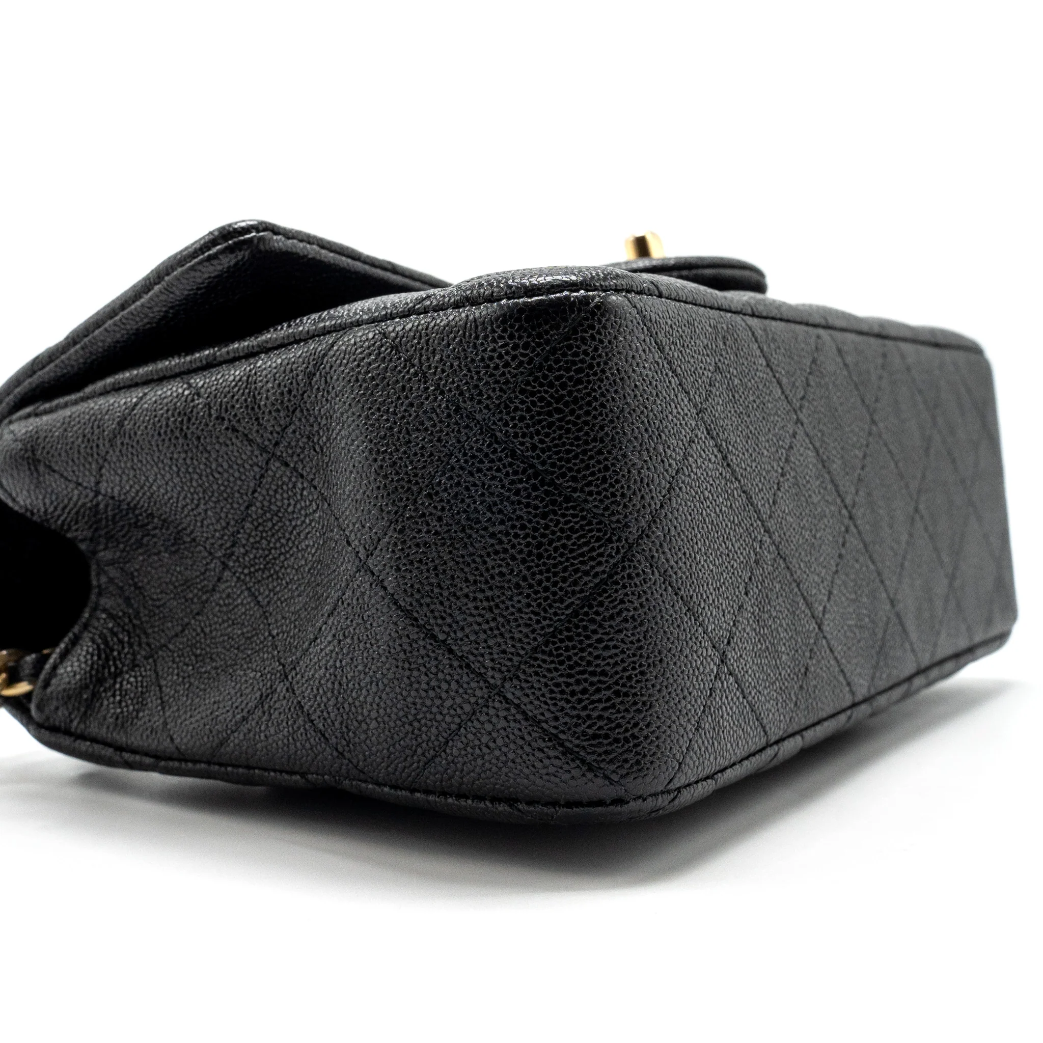 Chanel Top Handle Mini Rectangular Flap Bag Caviar Black GHW - Image 6