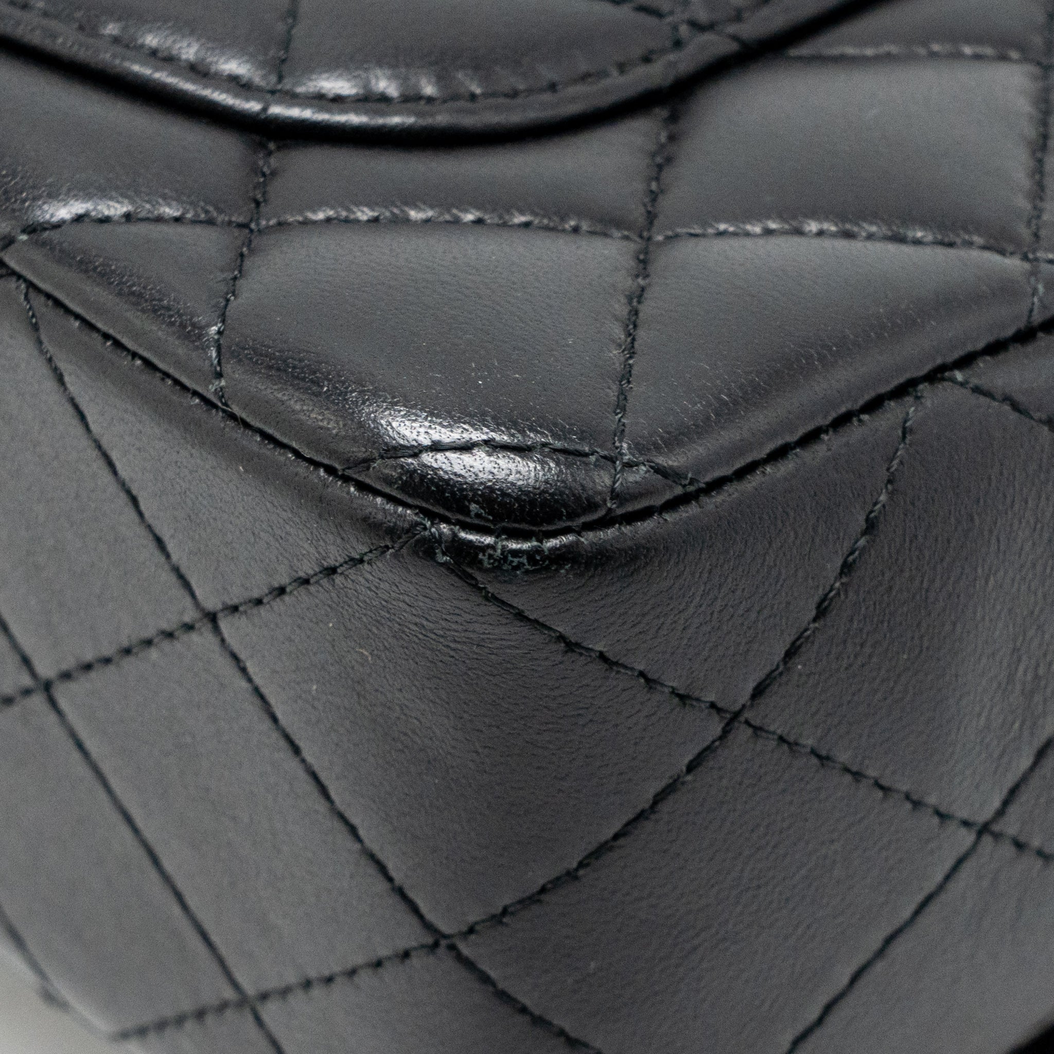 Chanel Top Handle Mini Rectangular Flap Bag Lambskin Black GHW (Microchip) - Image 12