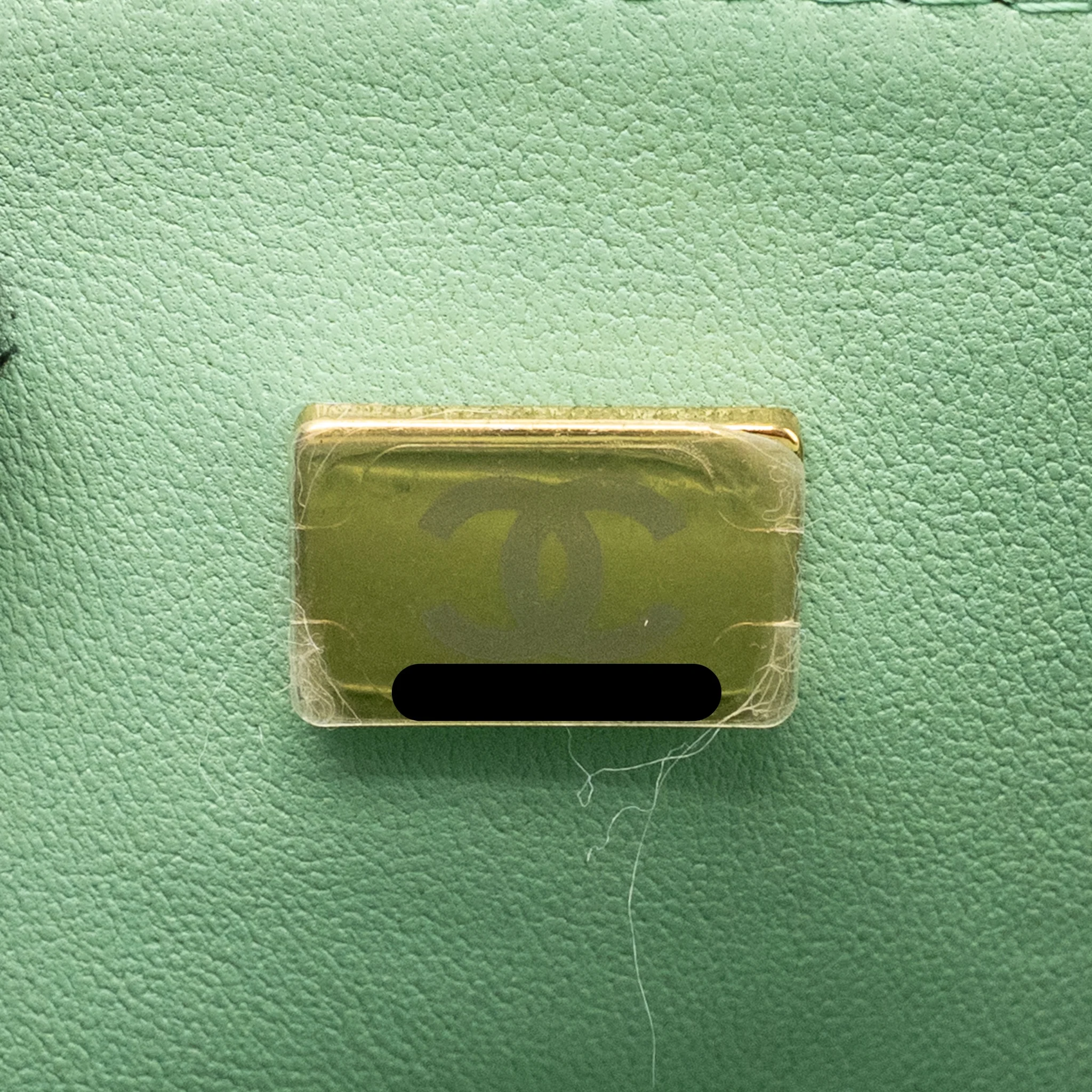 Chanel Top Handle Mini Rectangular Flap Bag Lambskin pink / Light Green LGHW (Microchip) - Image 19