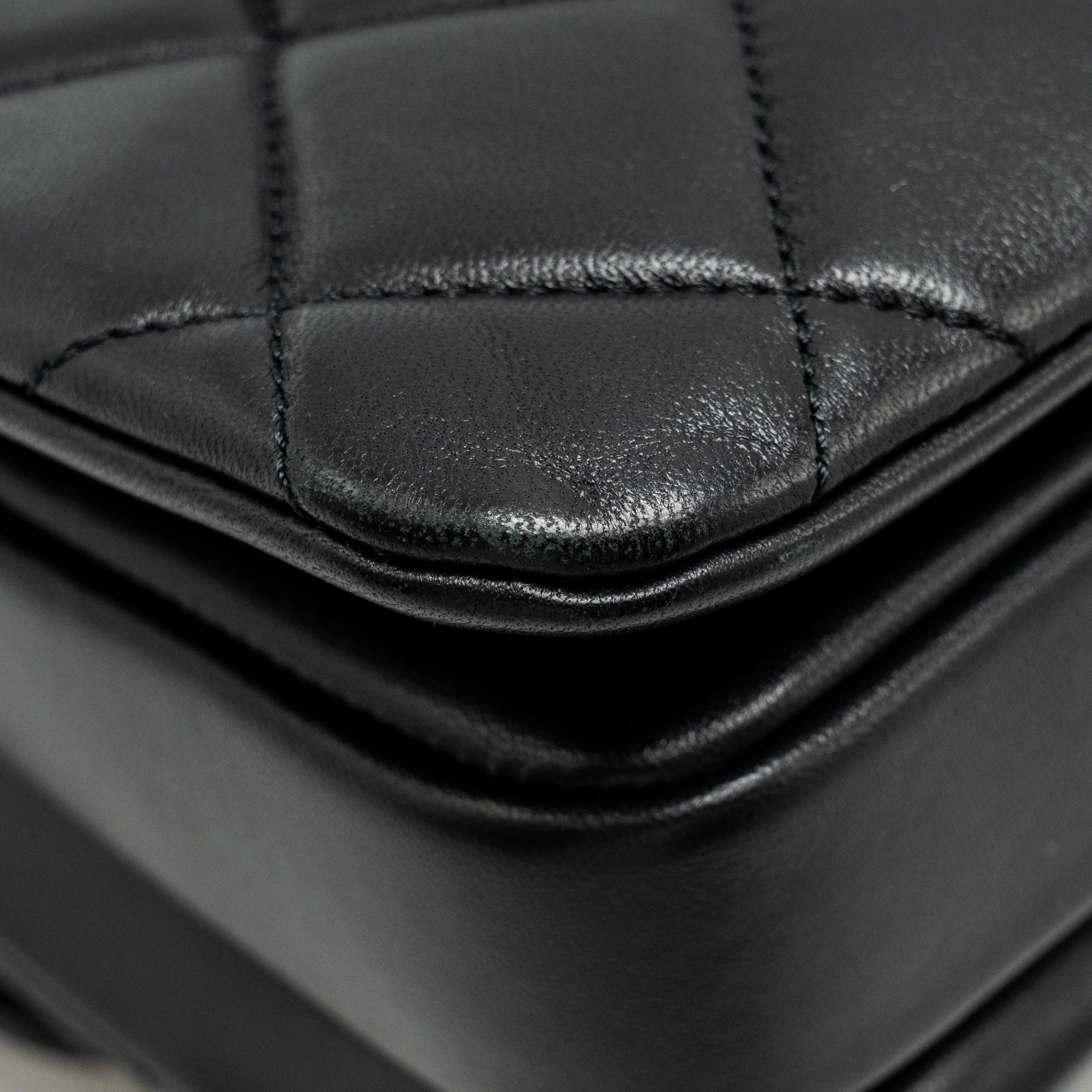 Chanel Top Handle Trendy CC Flap Bag Lambskin Black LGHW - Image 11