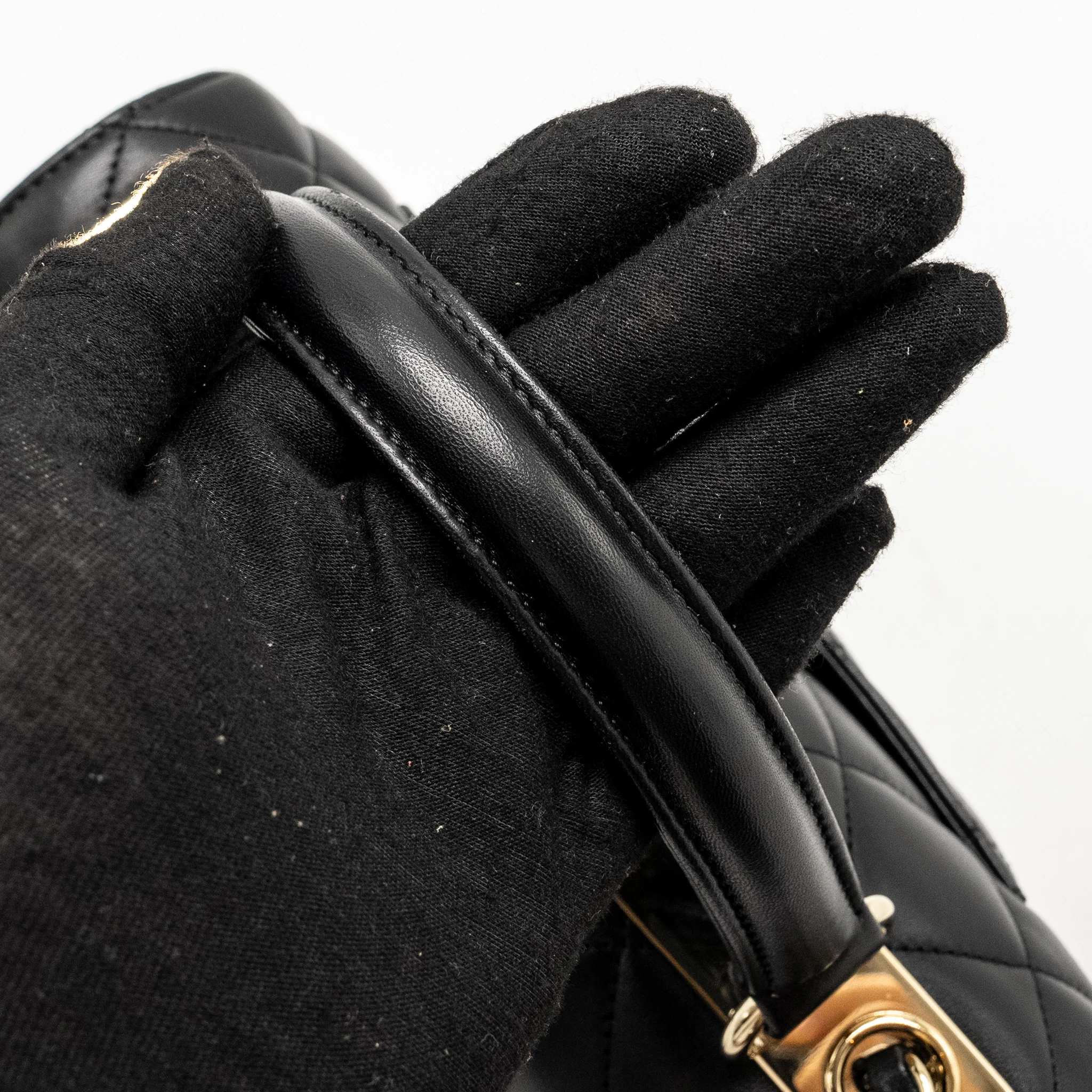 Chanel Top Handle Trendy CC Flap Bag Lambskin Black LGHW - Image 12