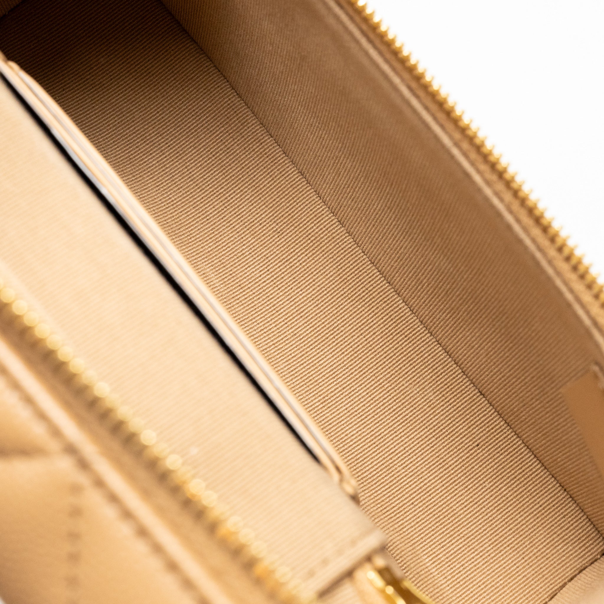 Chanel top handle vanity clutch with chain caviar beige LGHW (microchip) - Image 14