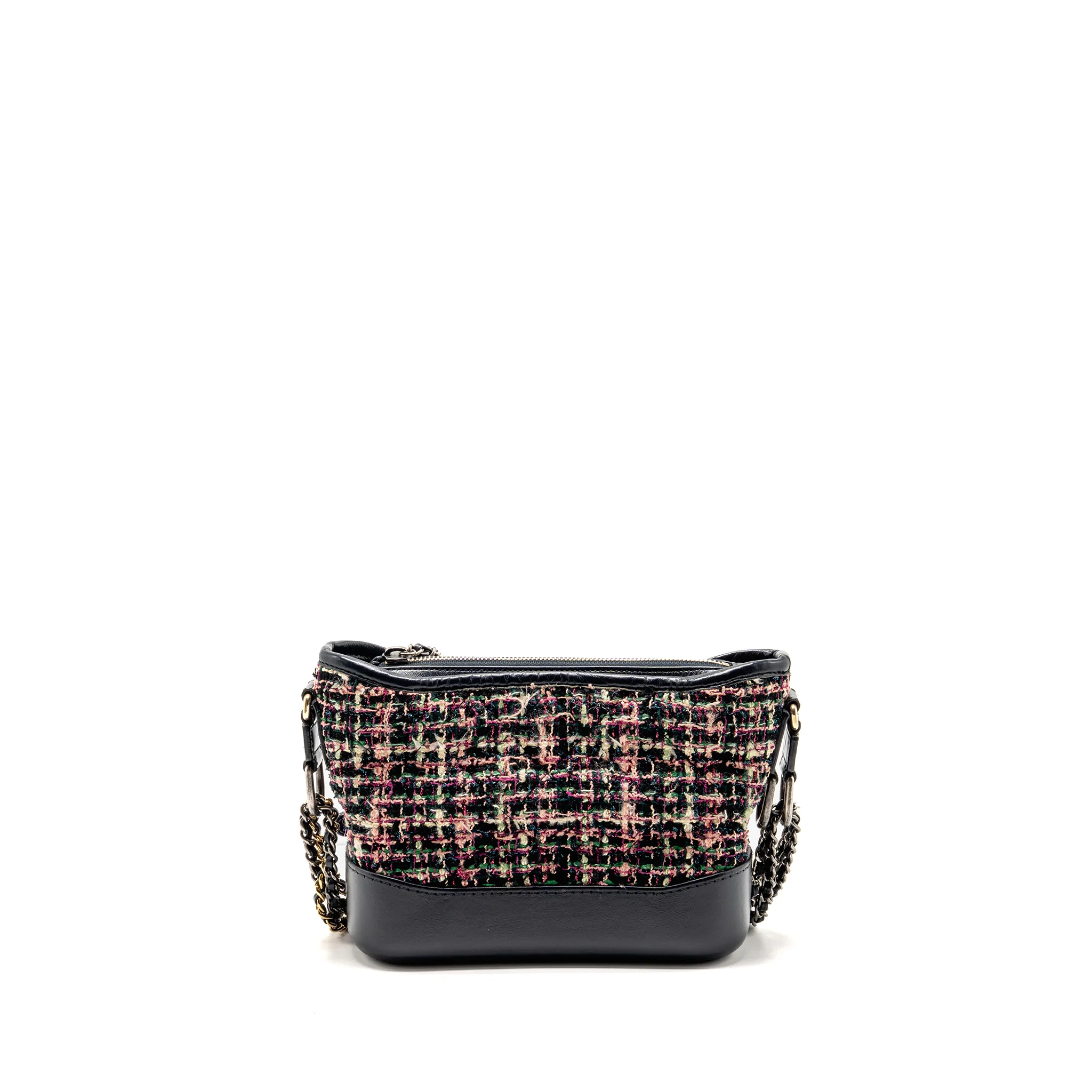 Chanel Small Gabrielle hobo bag tweed multicoloured GHW - Image 2