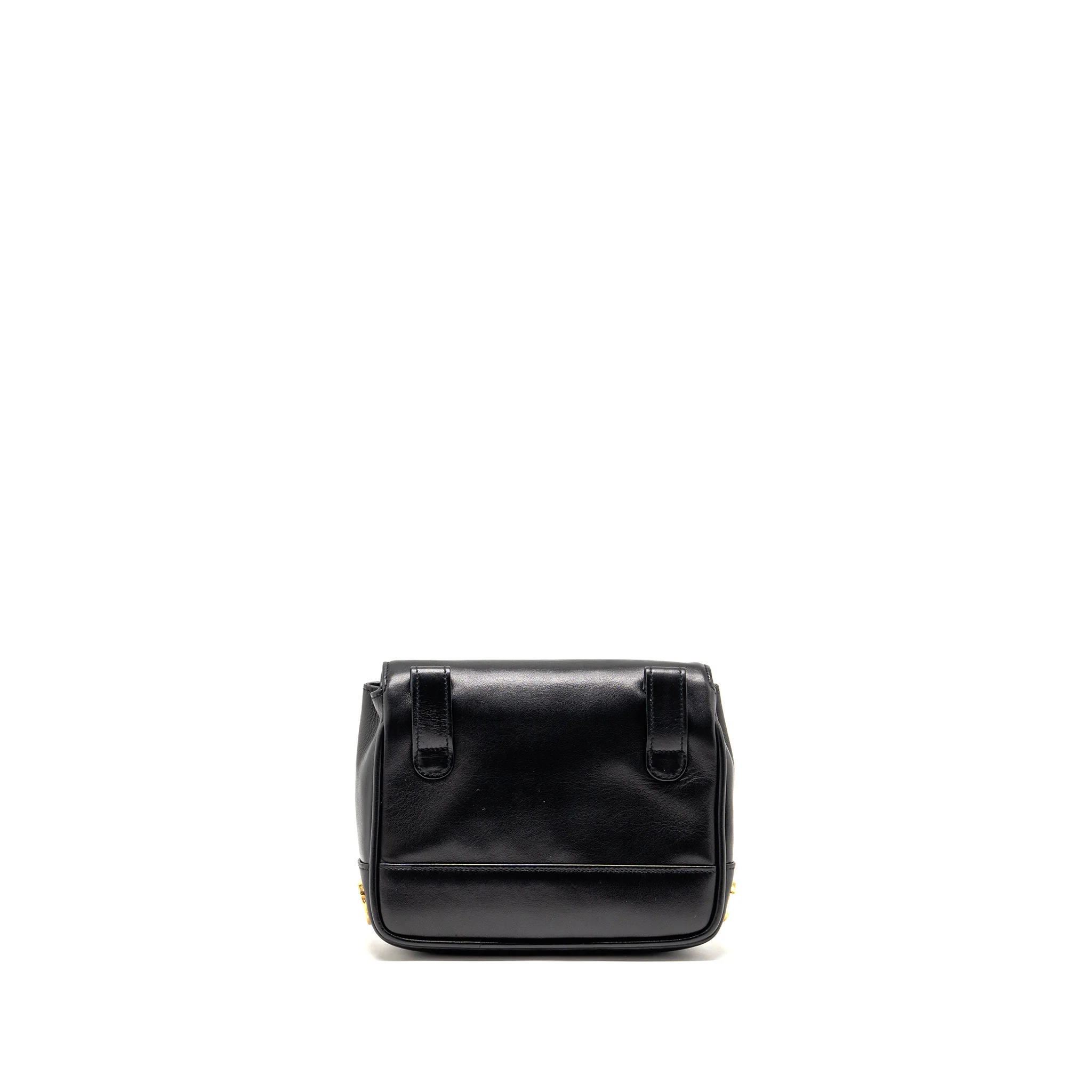 Chanel Vintage CC Logo Flap Belt Bag Smooth Calfskin Black GHW - Image 2