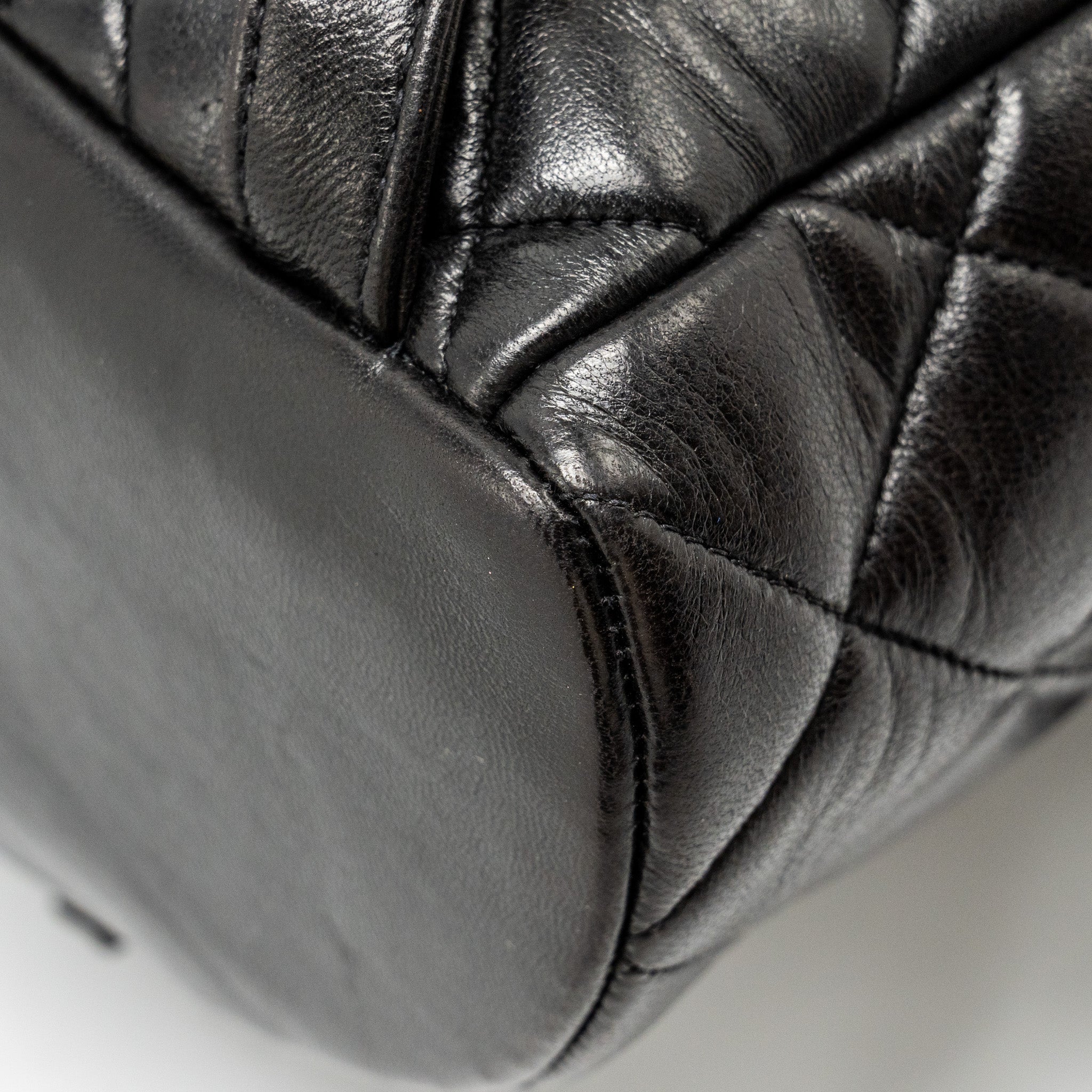 Chanel Vintage Duma Backpack Lambskin Black GHW - Image 10