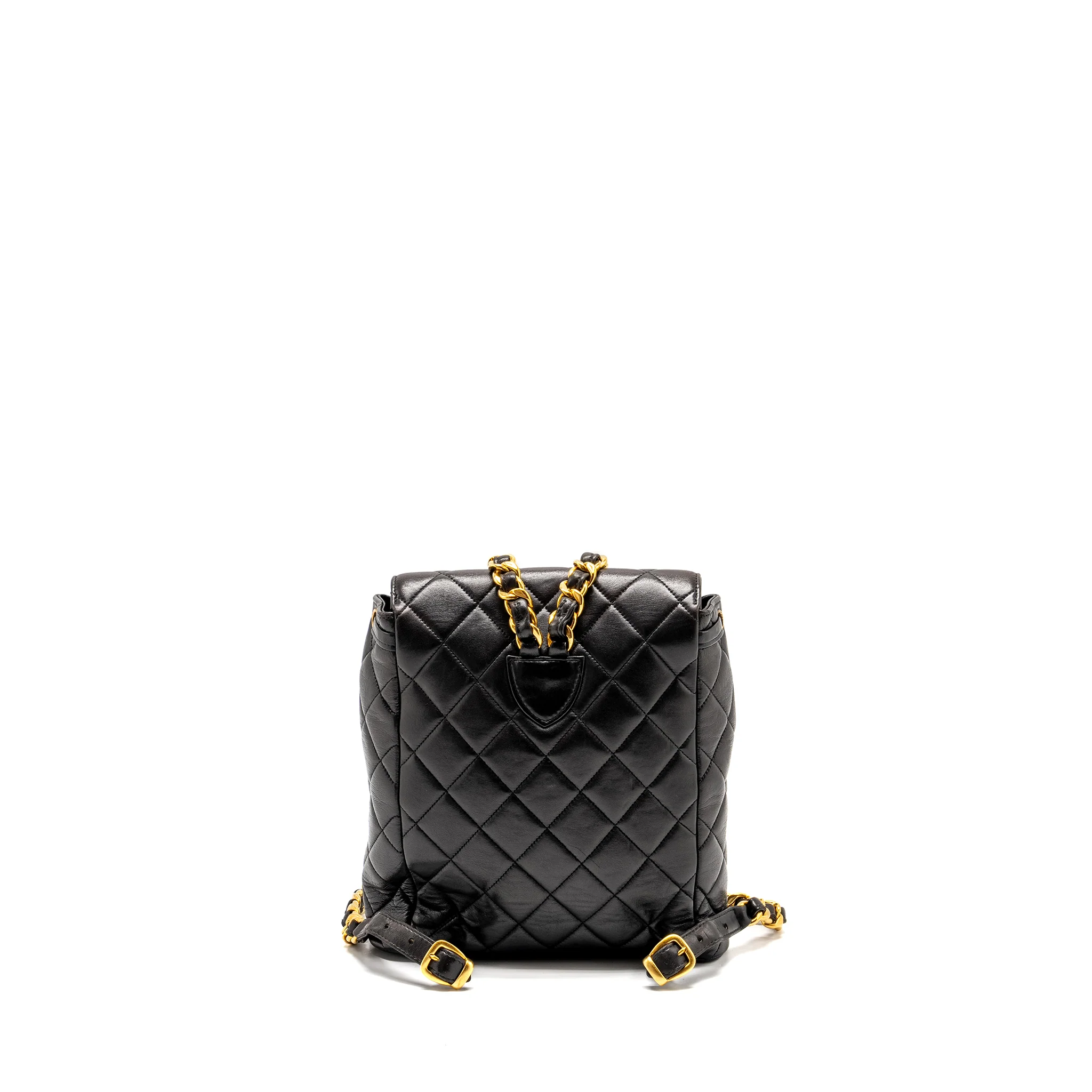 Chanel Vintage Duma Backpack Lambskin Black GHW - Image 2