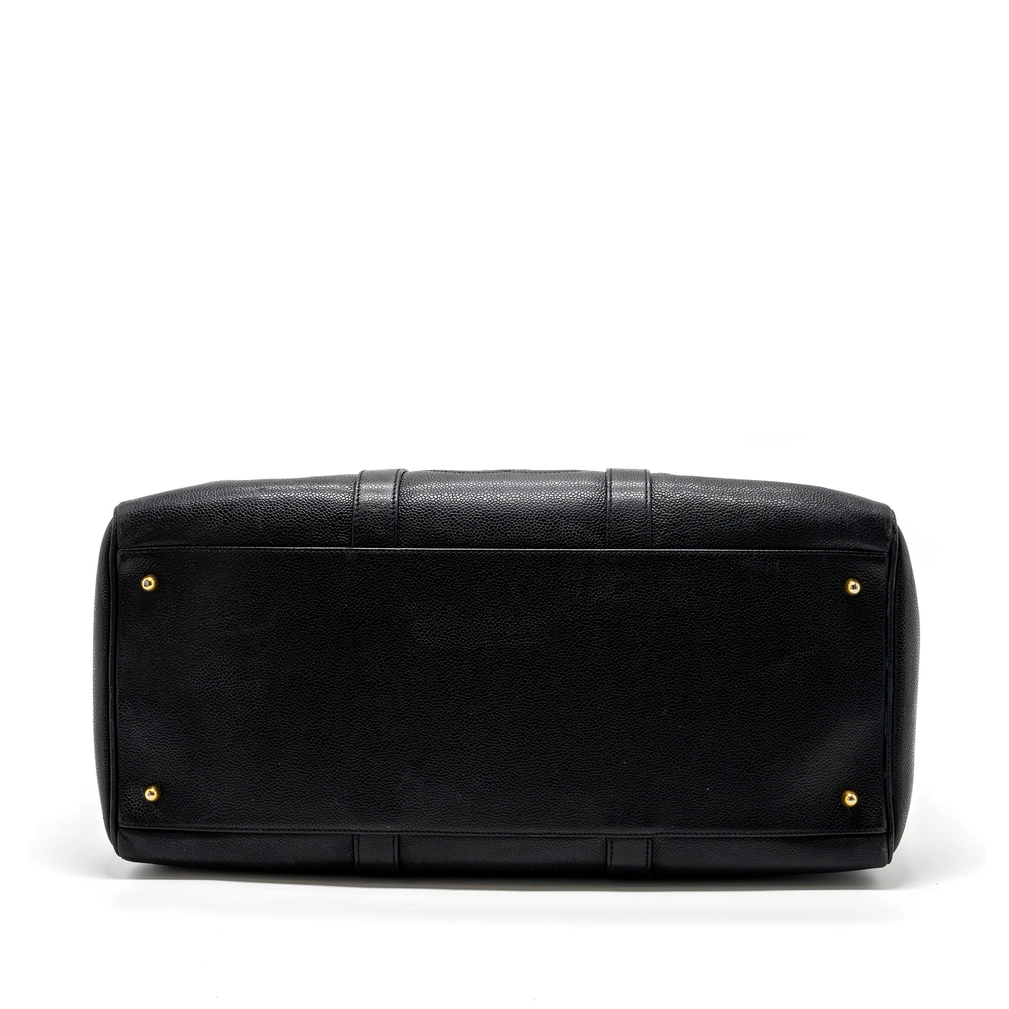 Chanel Vintage Travel Bag Caviar Black GHW - Image 5