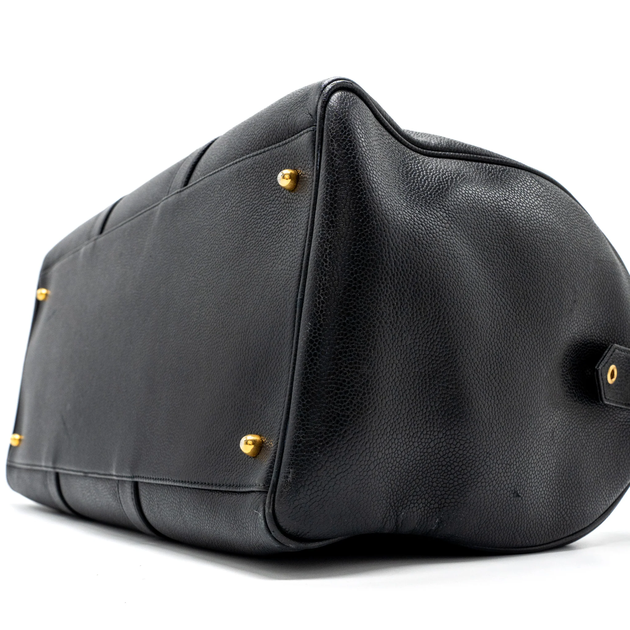 Chanel Vintage Travel Bag Caviar Black GHW - Image 7