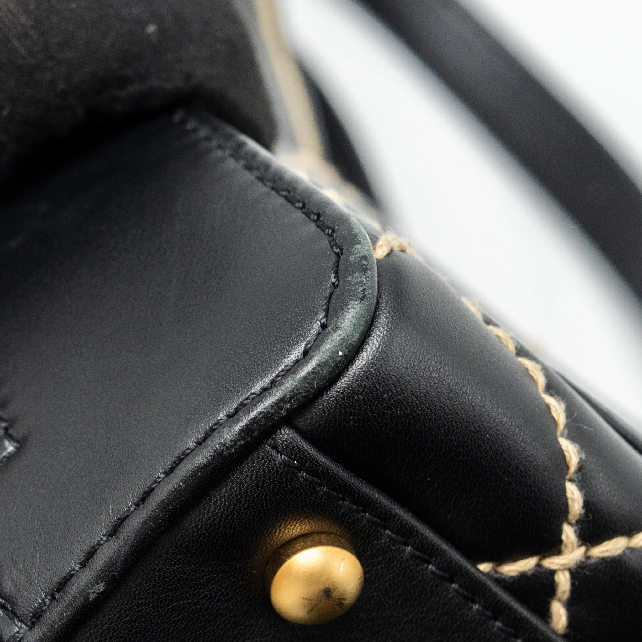 Chanel Vintage wild stitch zip tote bag calfskin black GHW - Image 15