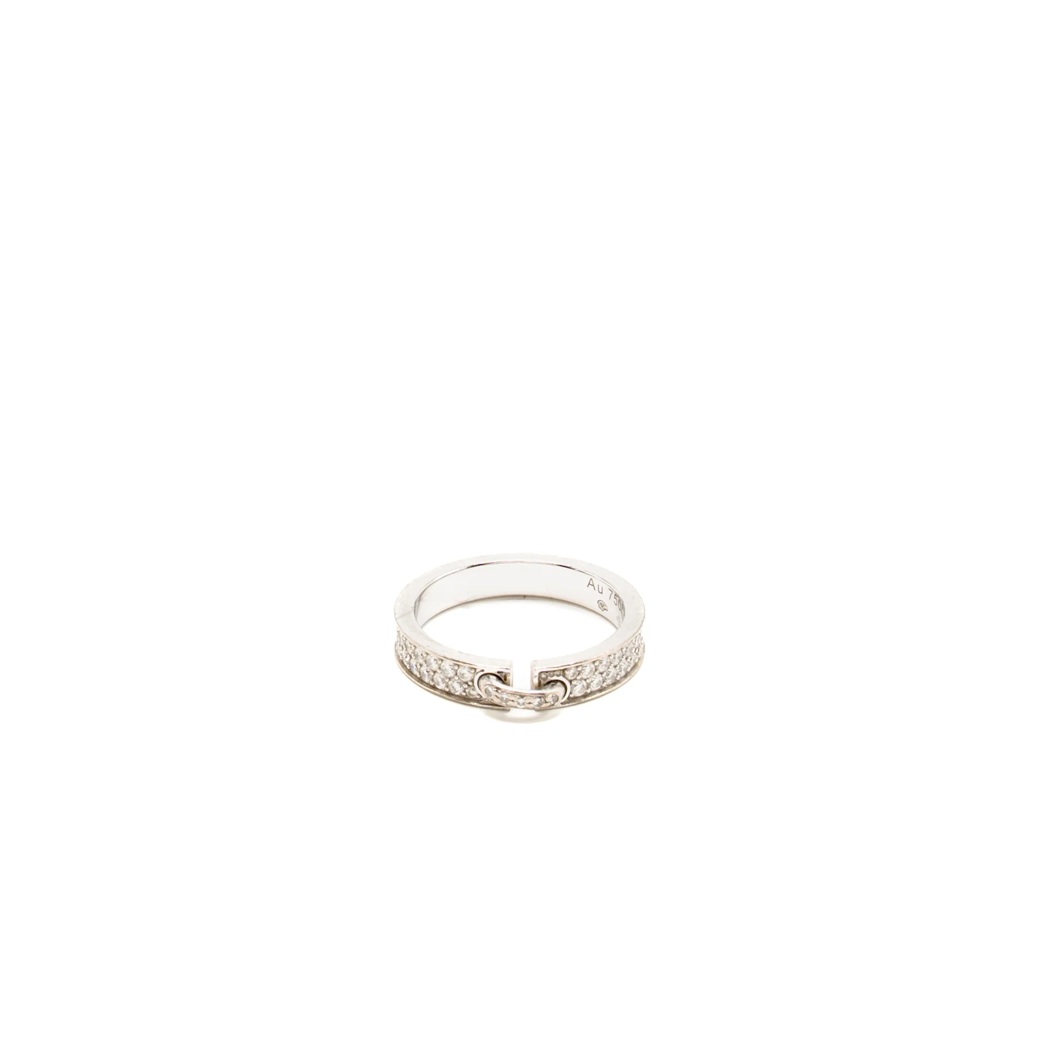 Chaumet size 49 liens evidence wedding band white gold diamonds