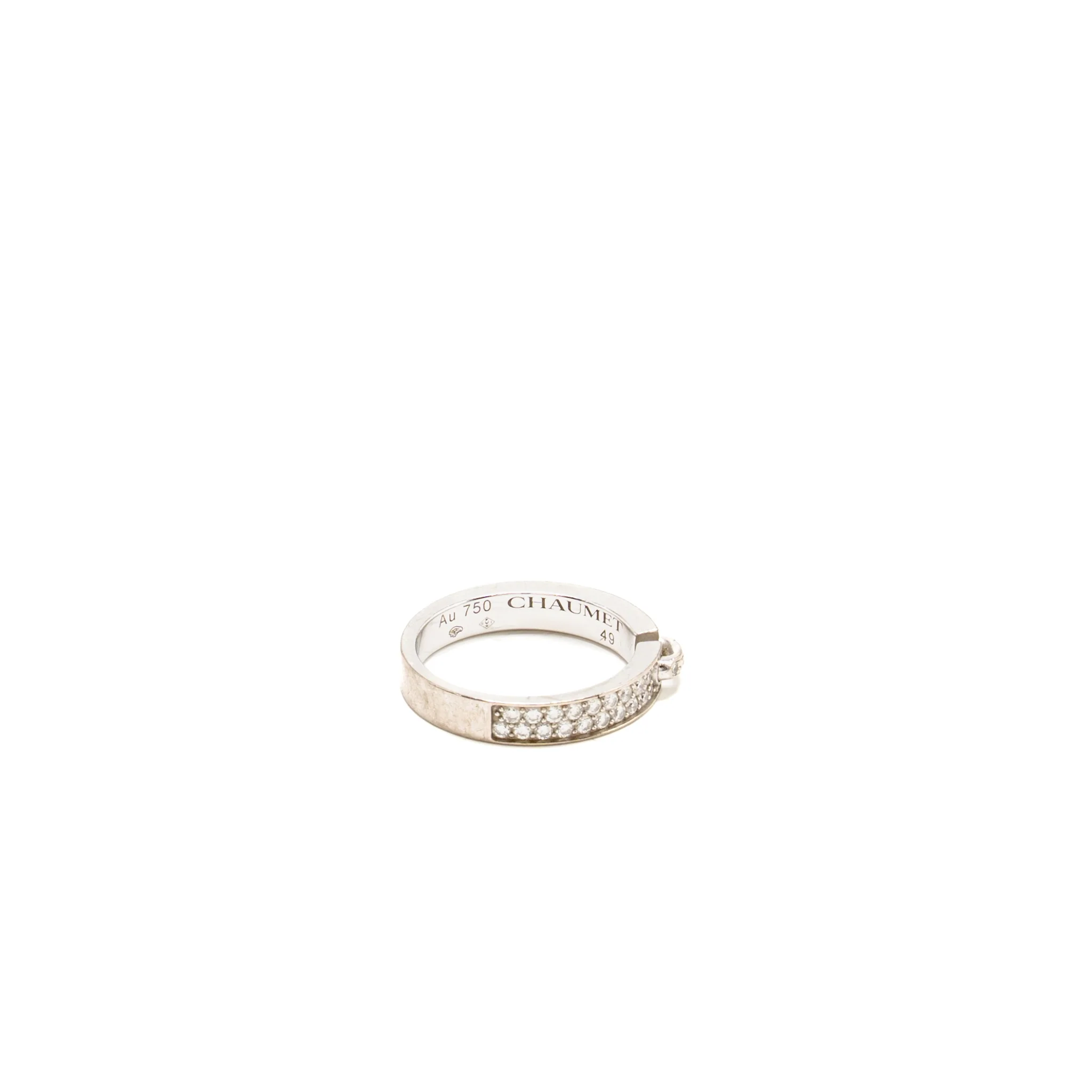 Chaumet size 49 liens evidence wedding band white gold diamonds - Image 3