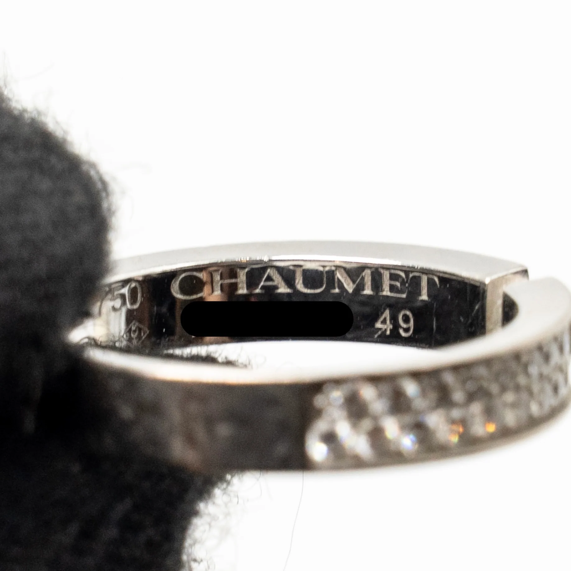 Chaumet size 49 liens evidence wedding band white gold diamonds - Image 6