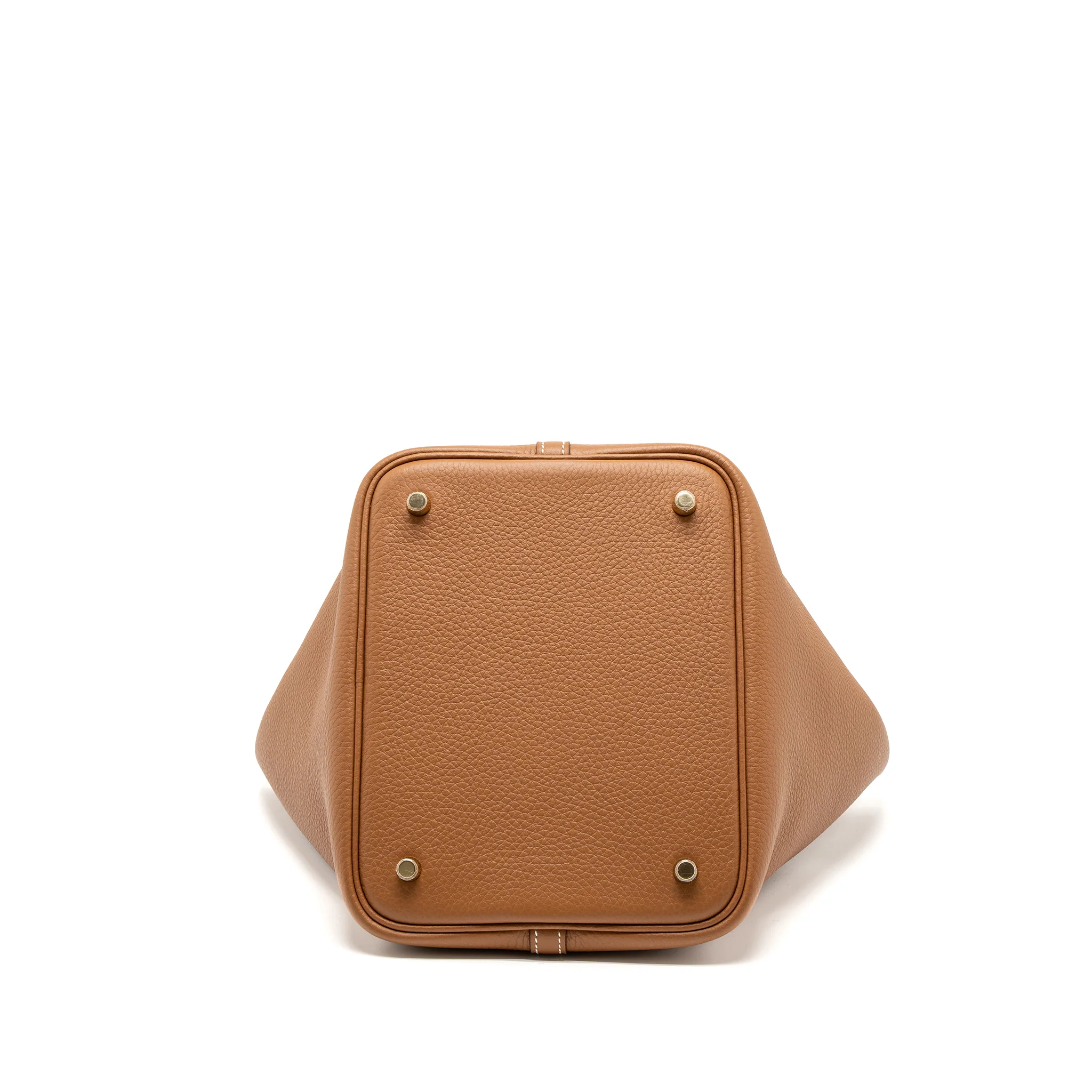 Hermes Picotin 22 Lock Bag Clemence Gold GHW Stamp B - Image 5