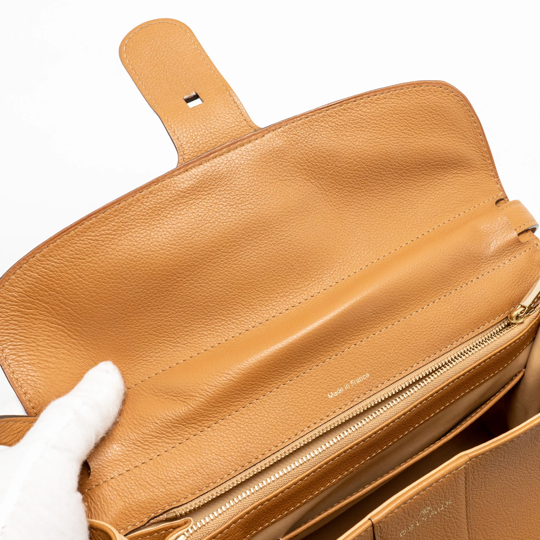 Delvaux Brilliant MM Calfskin Brown SHW - Image 15