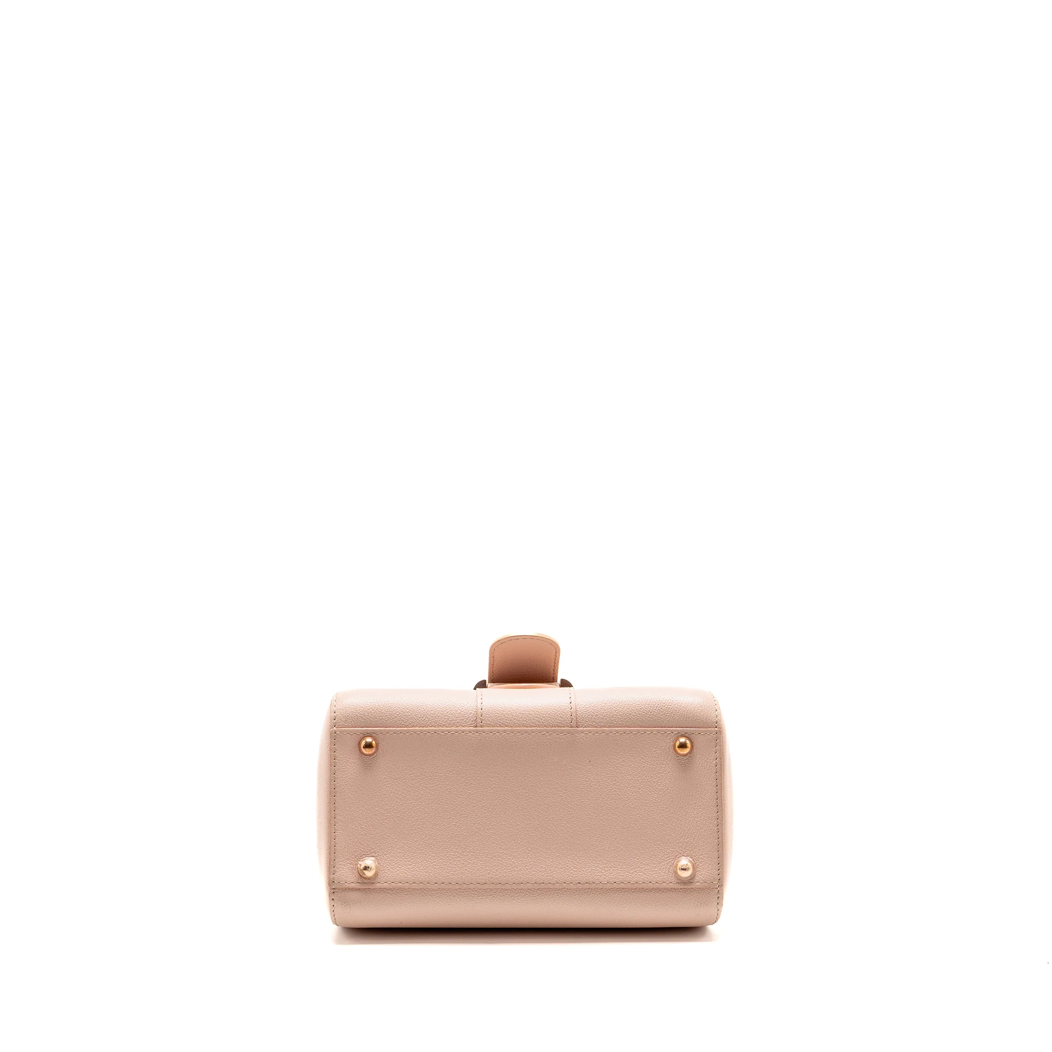 Delvaux mini brilliant bag grained calfskin light pink RGHW - Image 6