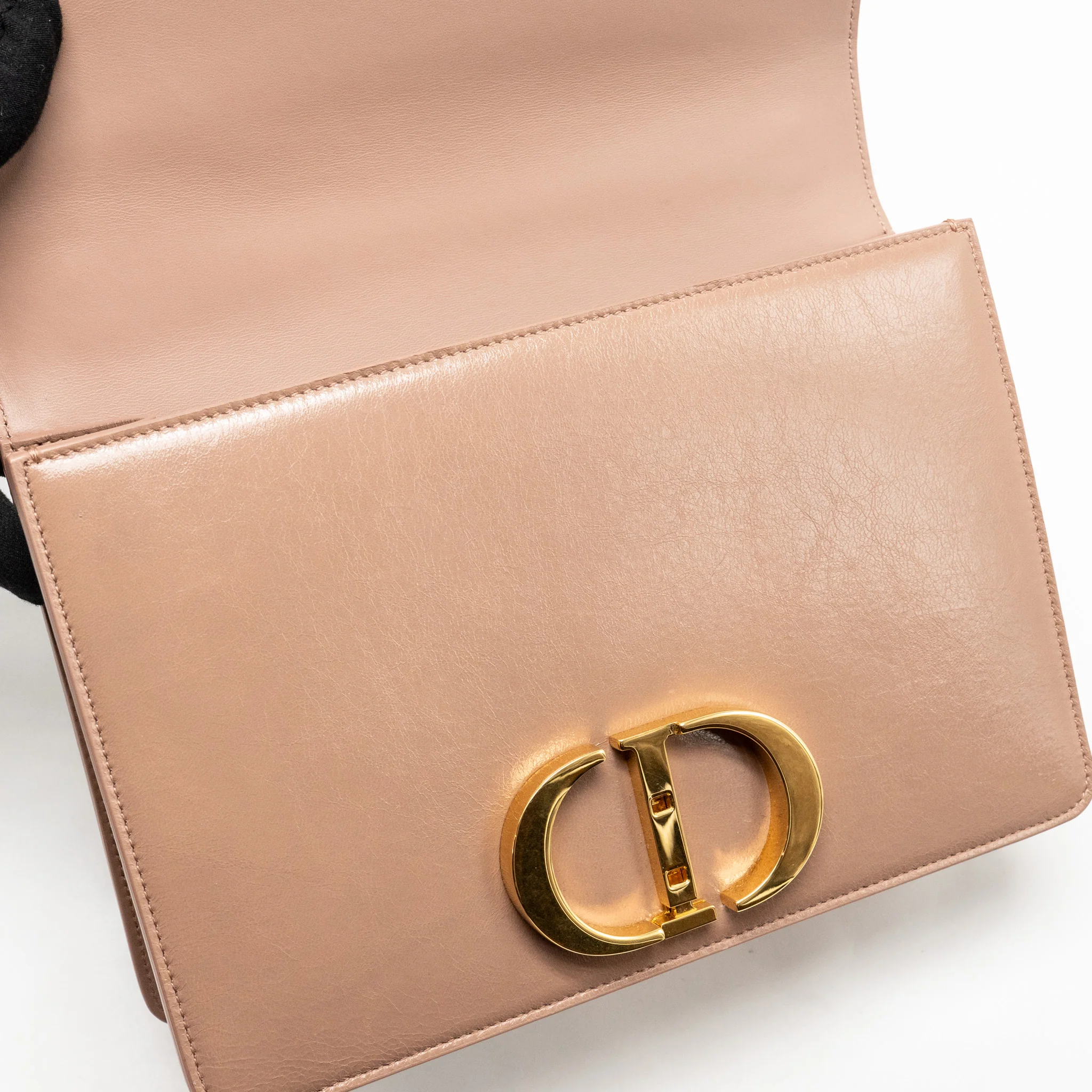 Dior 30 Montaigne Bag Calfskin Dark Beige GHW - Image 13