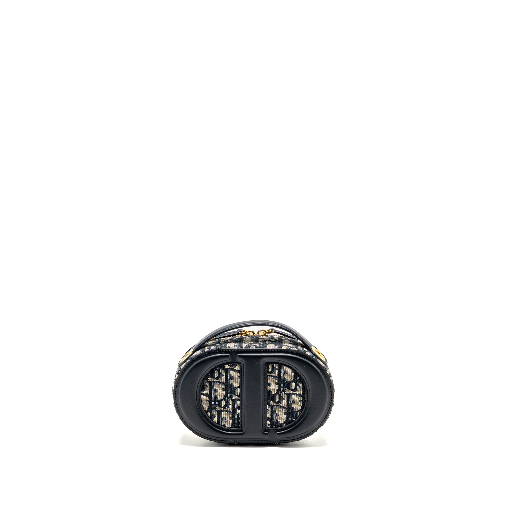 Dior CD Signature Oval Camera Bag Oblique Jacquard Blue GHW - Image 2