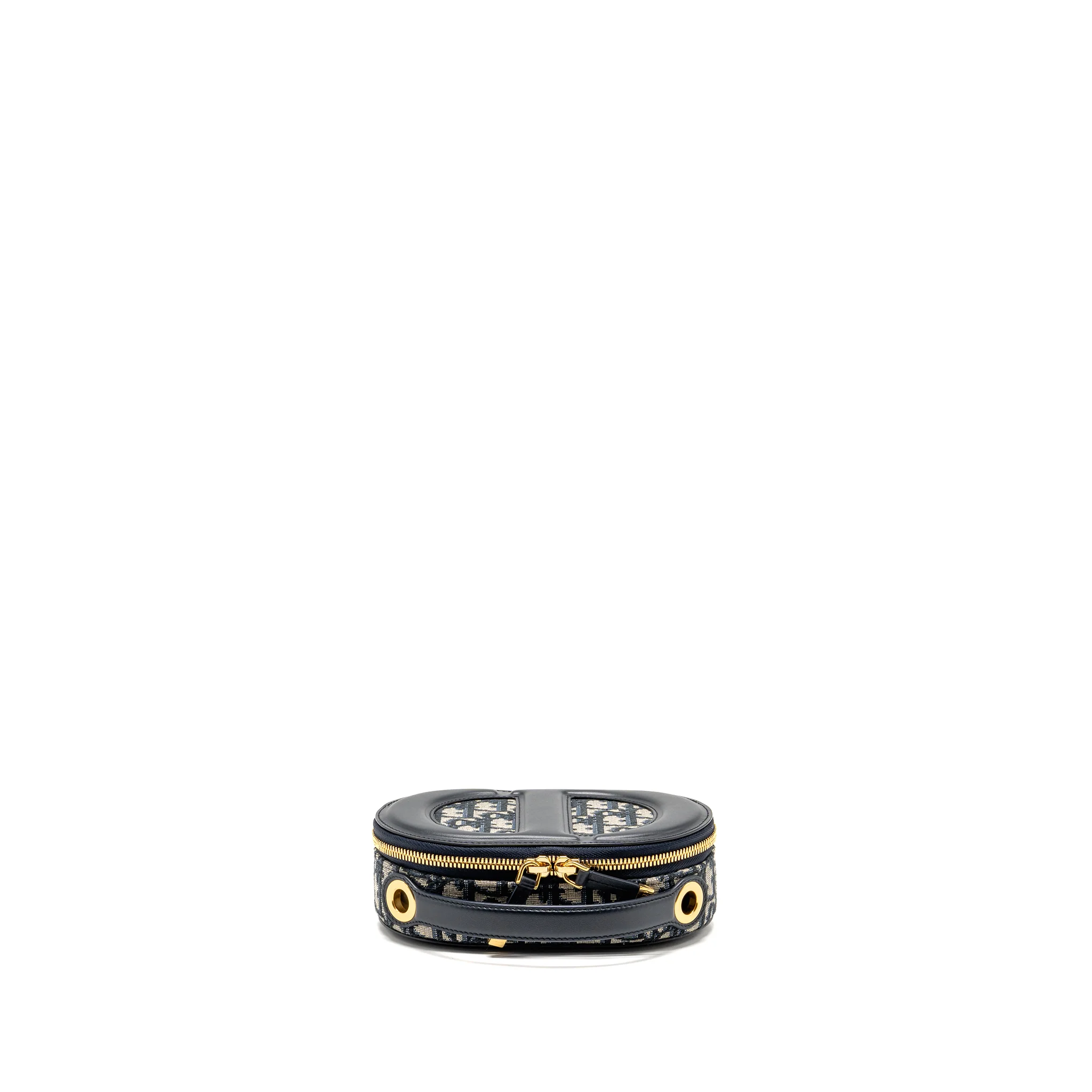 Dior CD Signature Oval Camera Bag Oblique Jacquard Blue GHW - Image 5