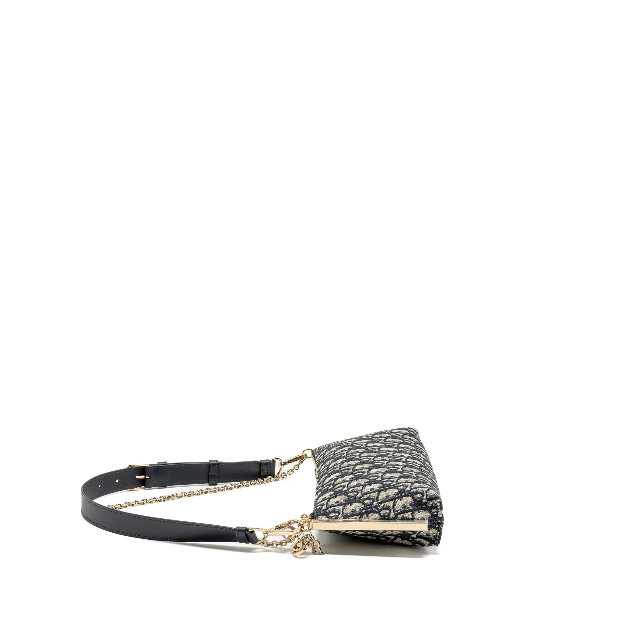 Dior Club Bag Blue Oblique Canvas LGHW - Image 3