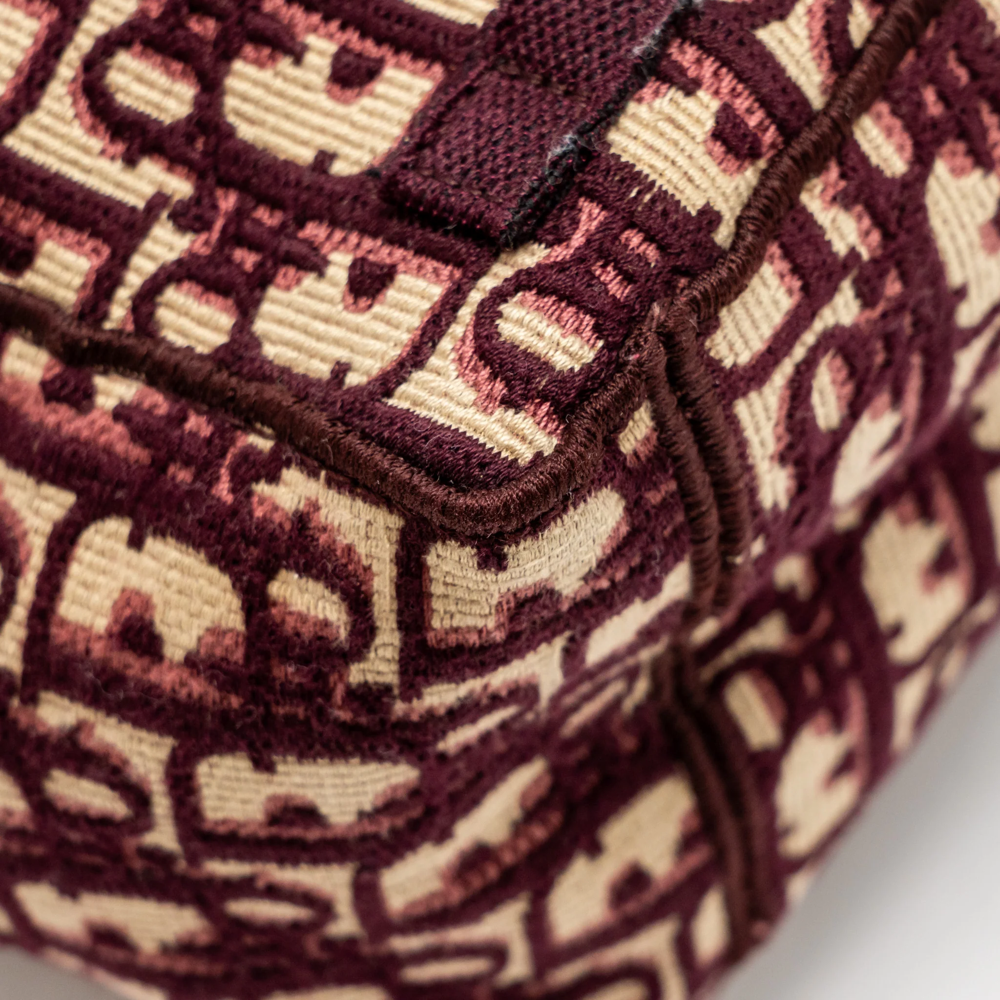 Dior Crossbody Messenger Bag Oblique Canvas Burgundy/Beige SHW - Image 11