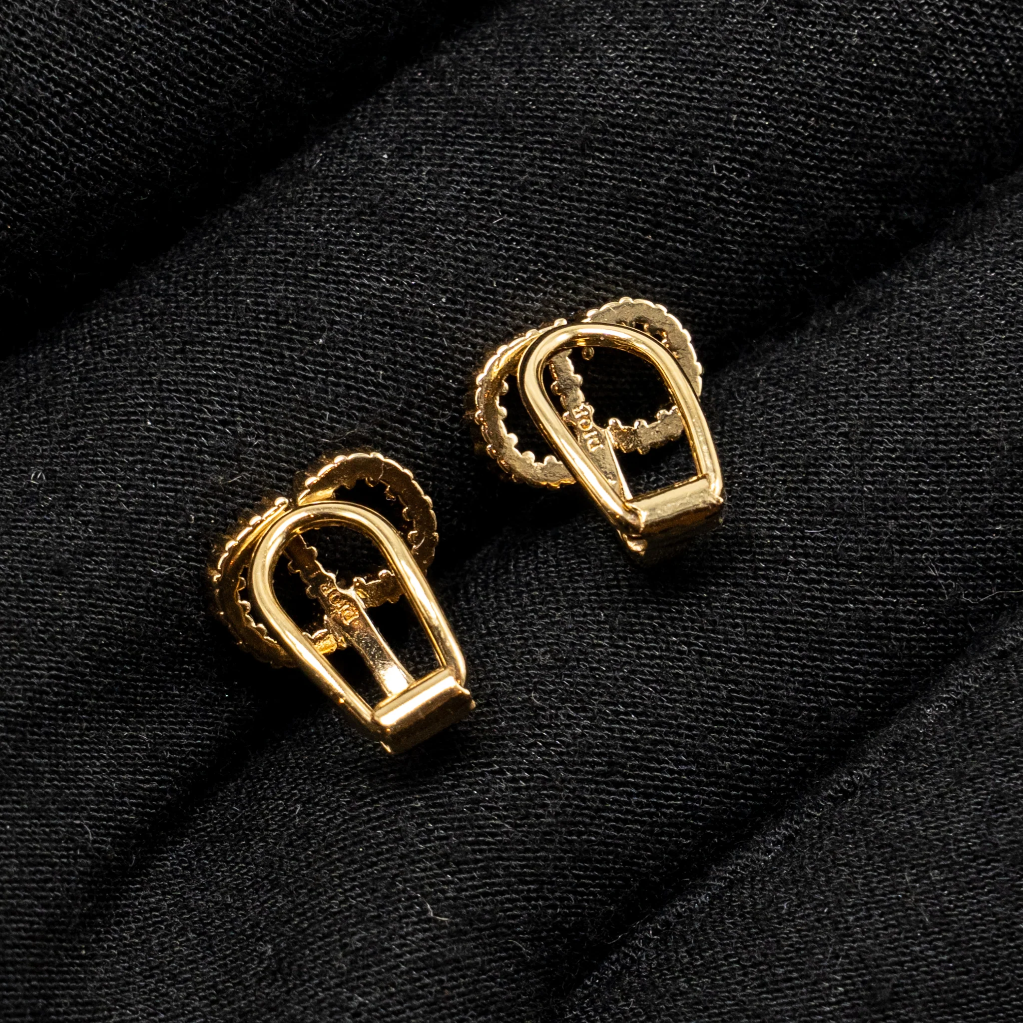 Dior Crystal CD Ear Clips Silver/Gold Tone (sell in a set) - Image 3
