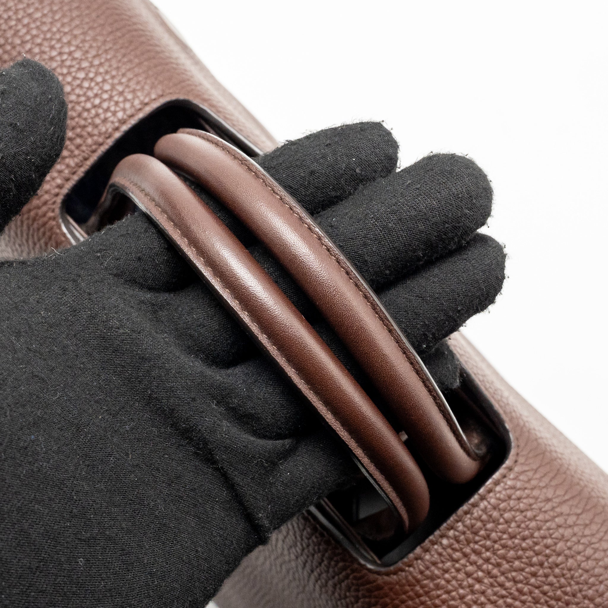Dior Diorever Bag Pebbled Leather Dark Brown SHW - Image 11