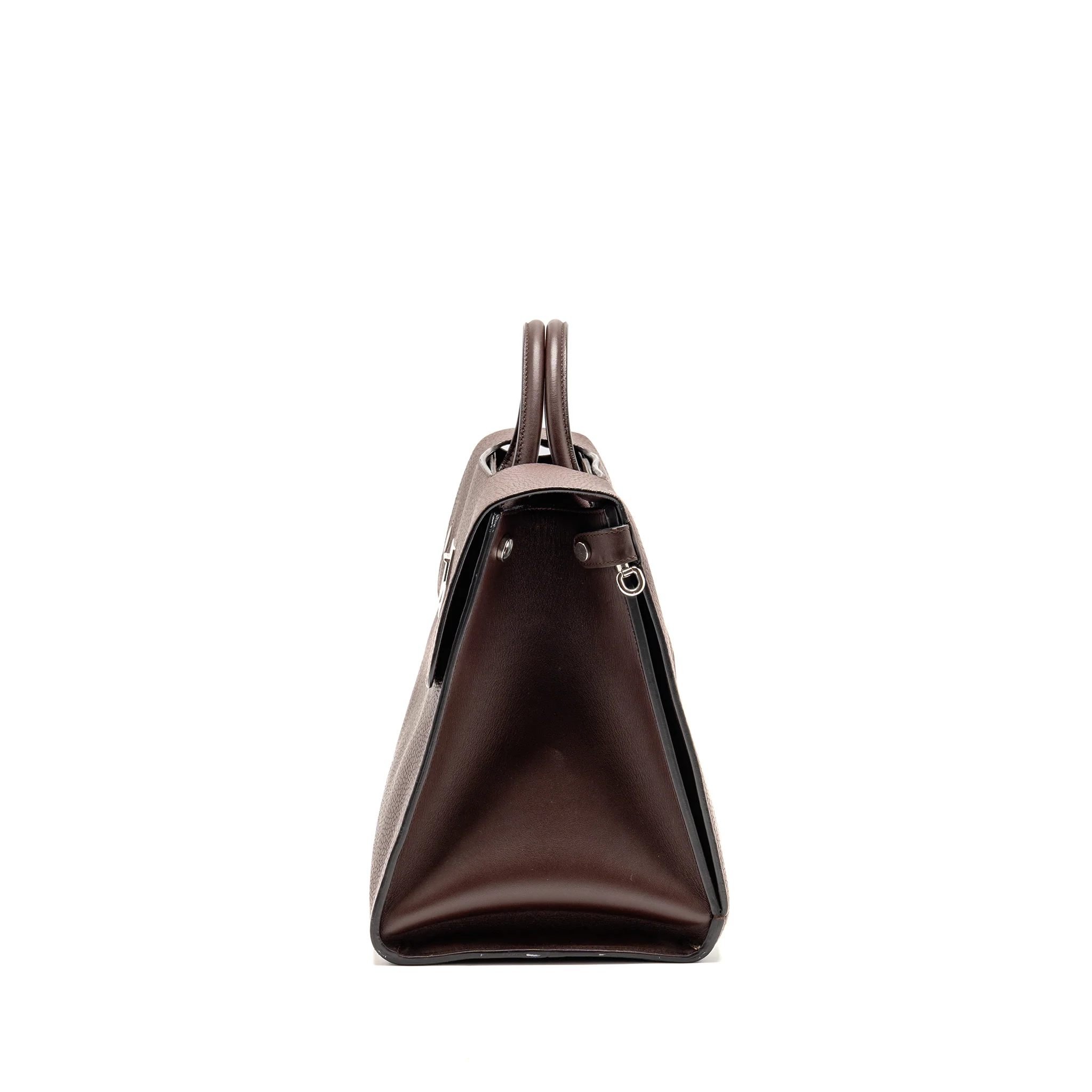 Dior Diorever Bag Pebbled Leather Dark Brown SHW - Image 4