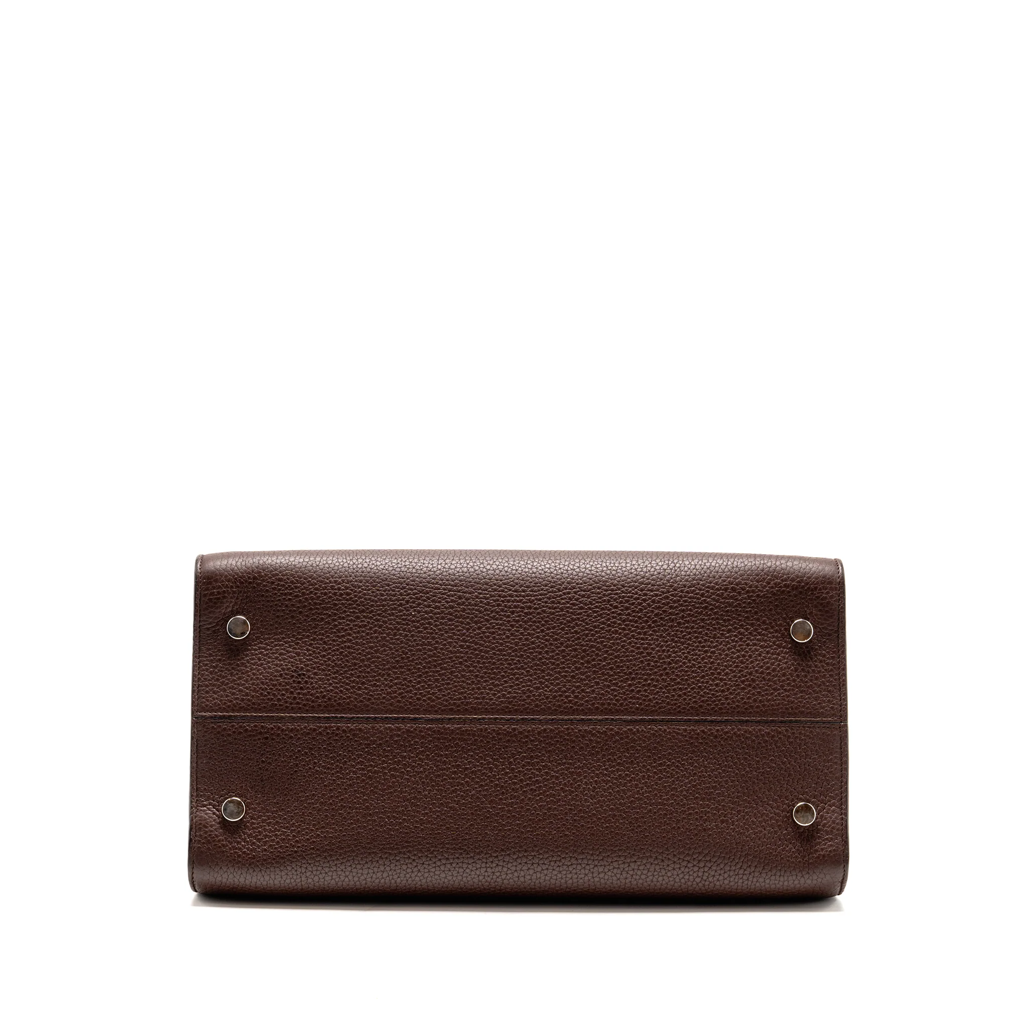 Dior Diorever Bag Pebbled Leather Dark Brown SHW - Image 6