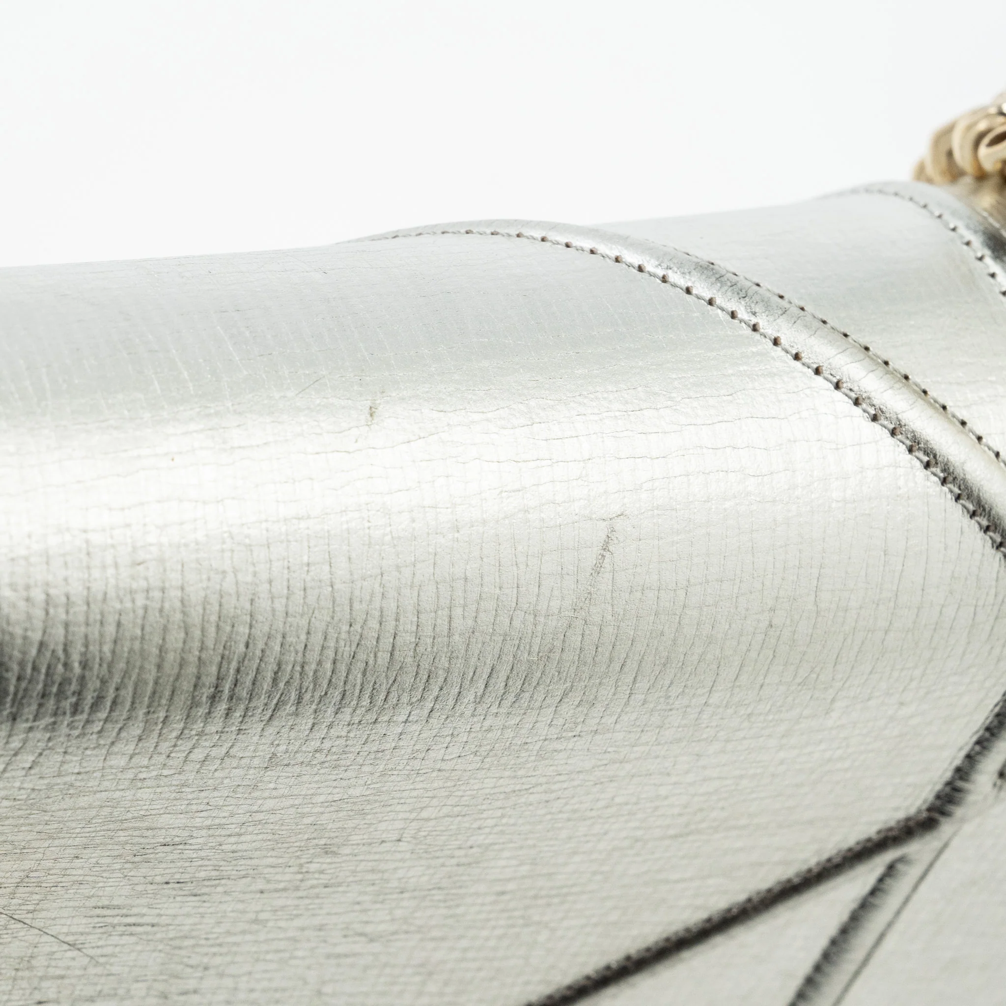Dior Diorama Bag Goatskin Metallic Silver LGHW - Image 10